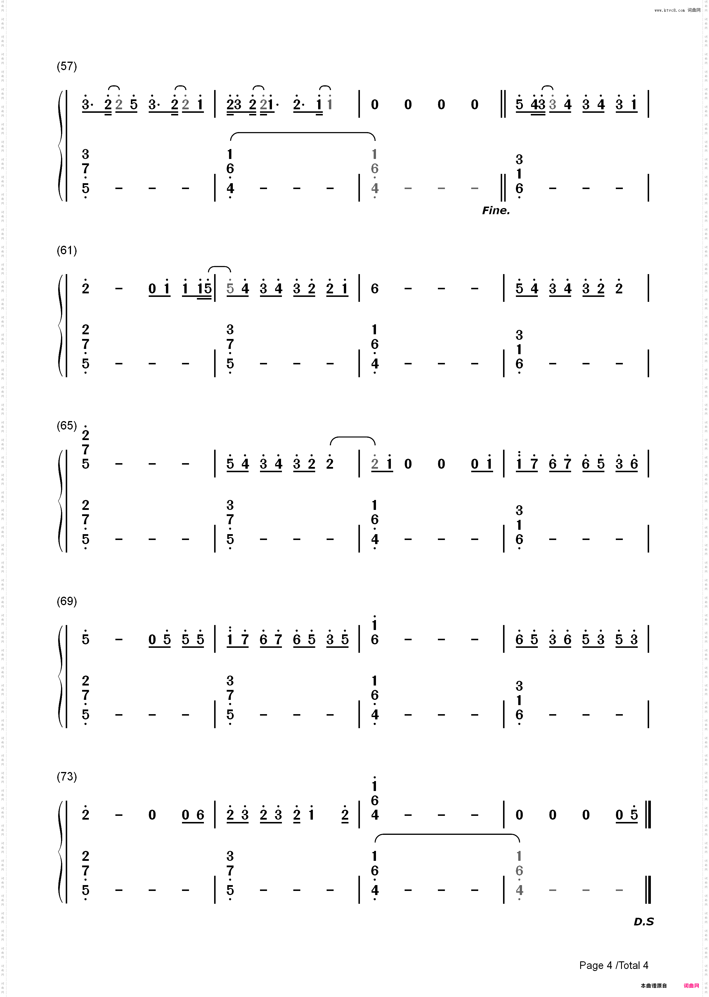 I Hate U, I Love U-Gnash_简谱版