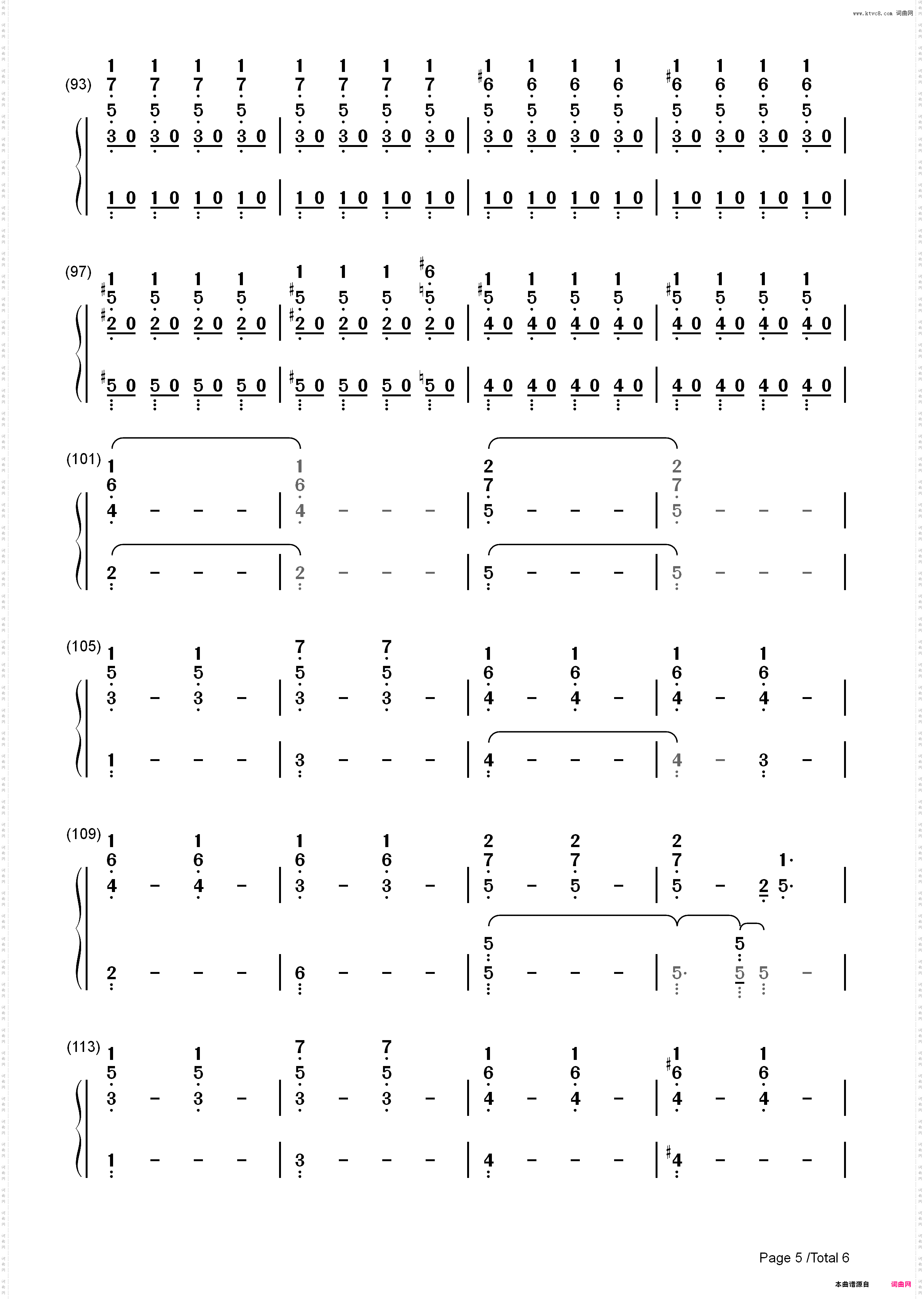 Fool For You-ZAYN_简谱版