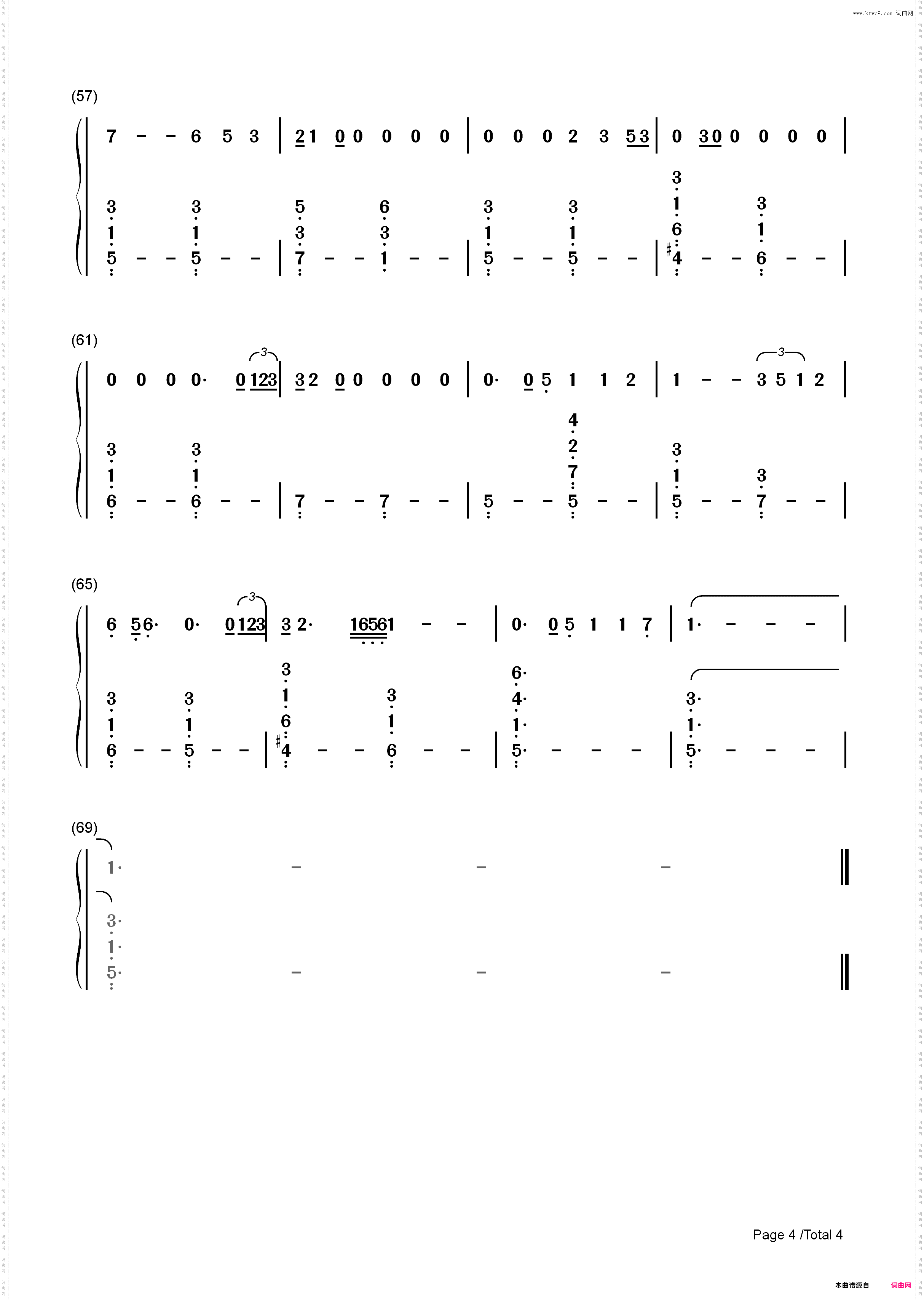 Sandcastles-Beyoncé_简谱版