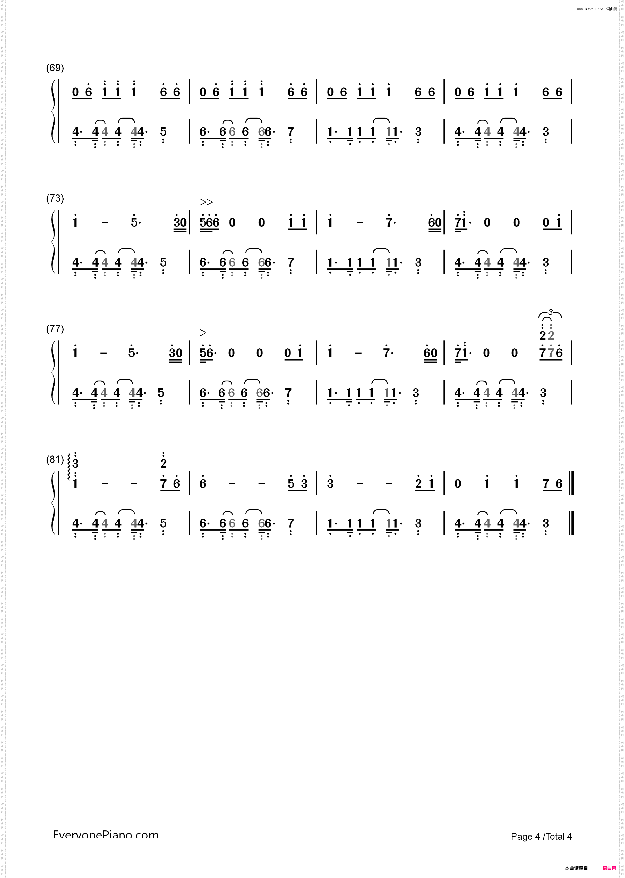 This Ones for You-David Guetta_简谱版