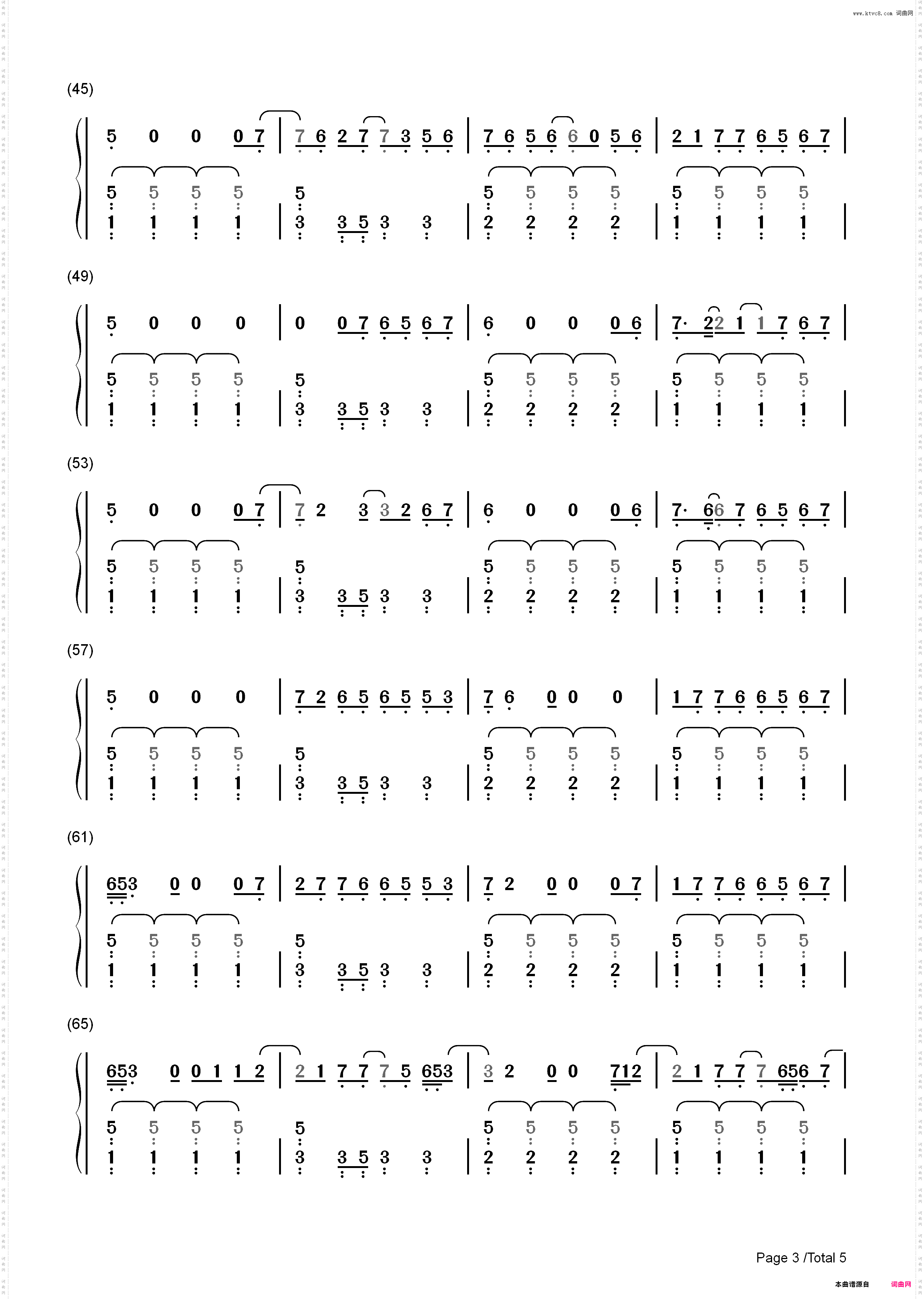 What Do You Mean-Justin Bieber_简谱版