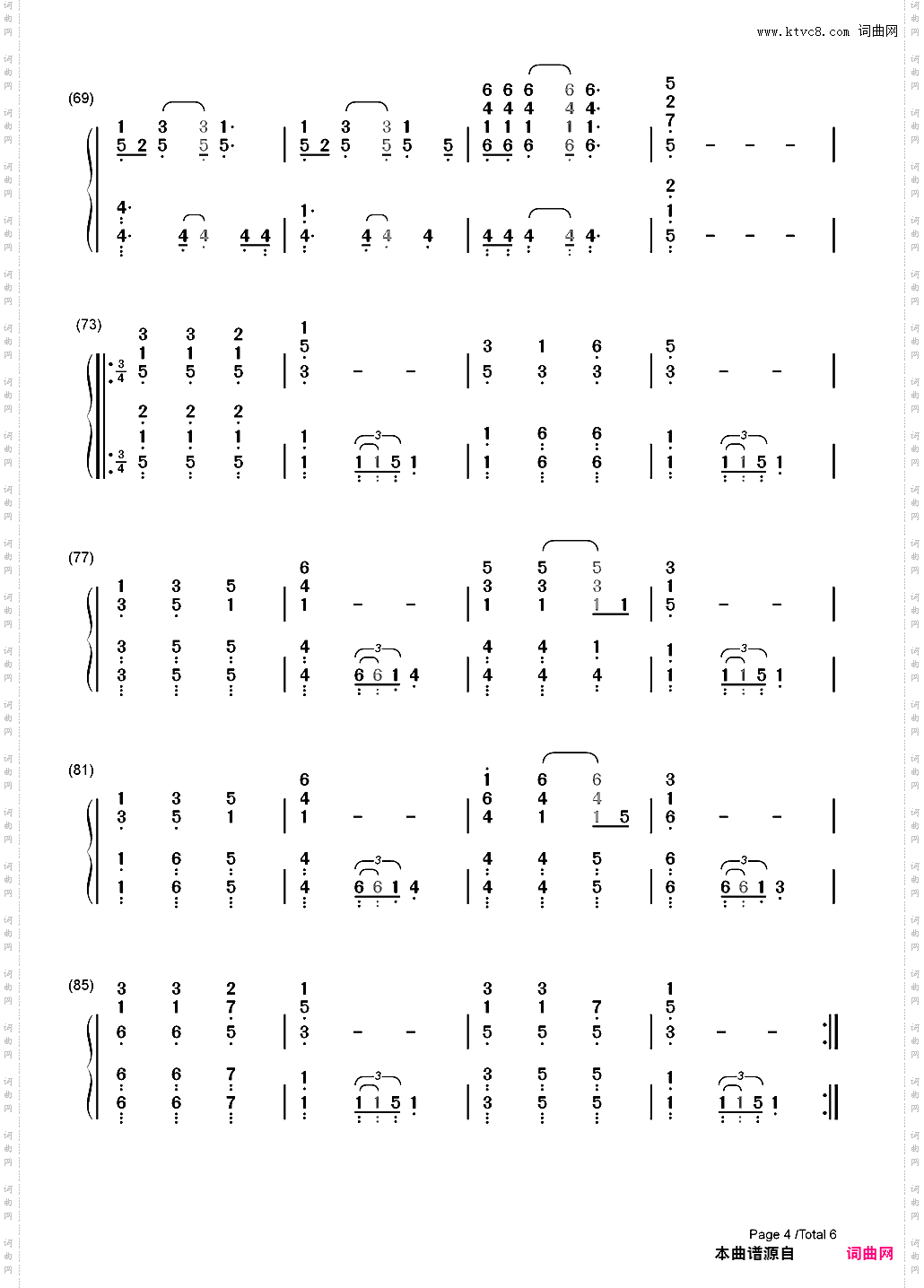 Christmas Lights-Coldplay_简谱版