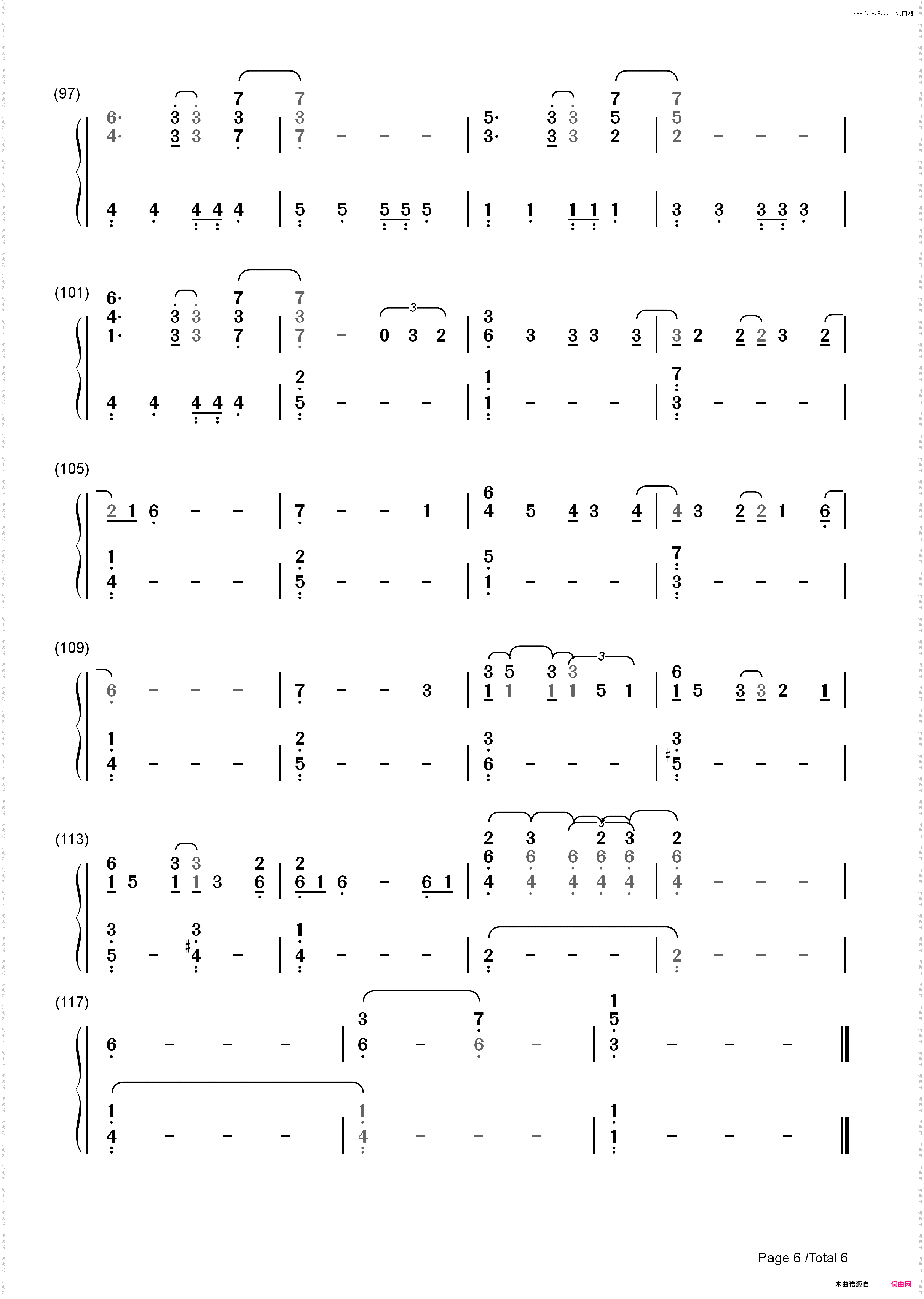 Trainwreck-Demi Lovato_简谱版