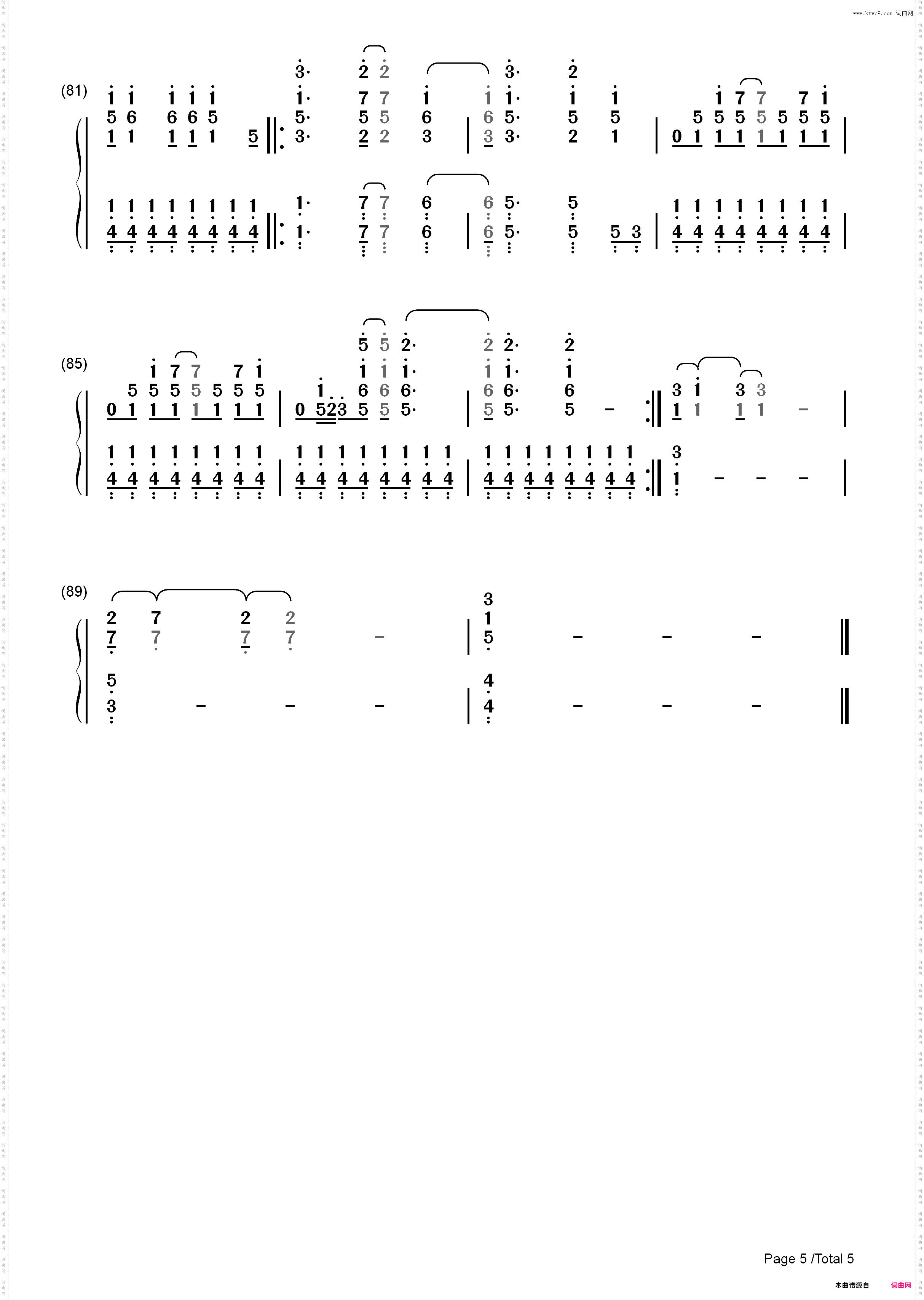On the Line-Demi Lovato_简谱版