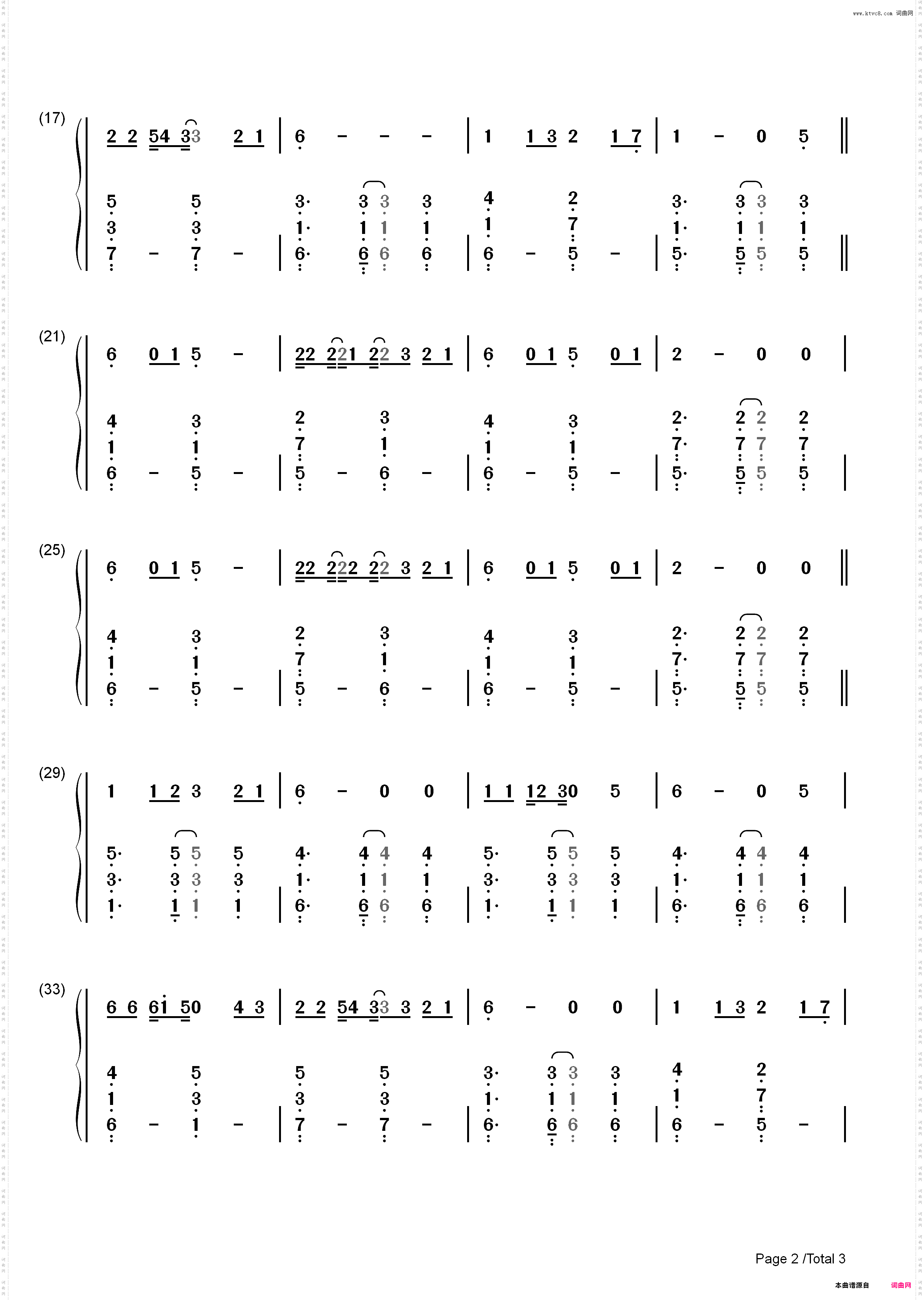 I Want to Write You a Song-One Direction_简谱版