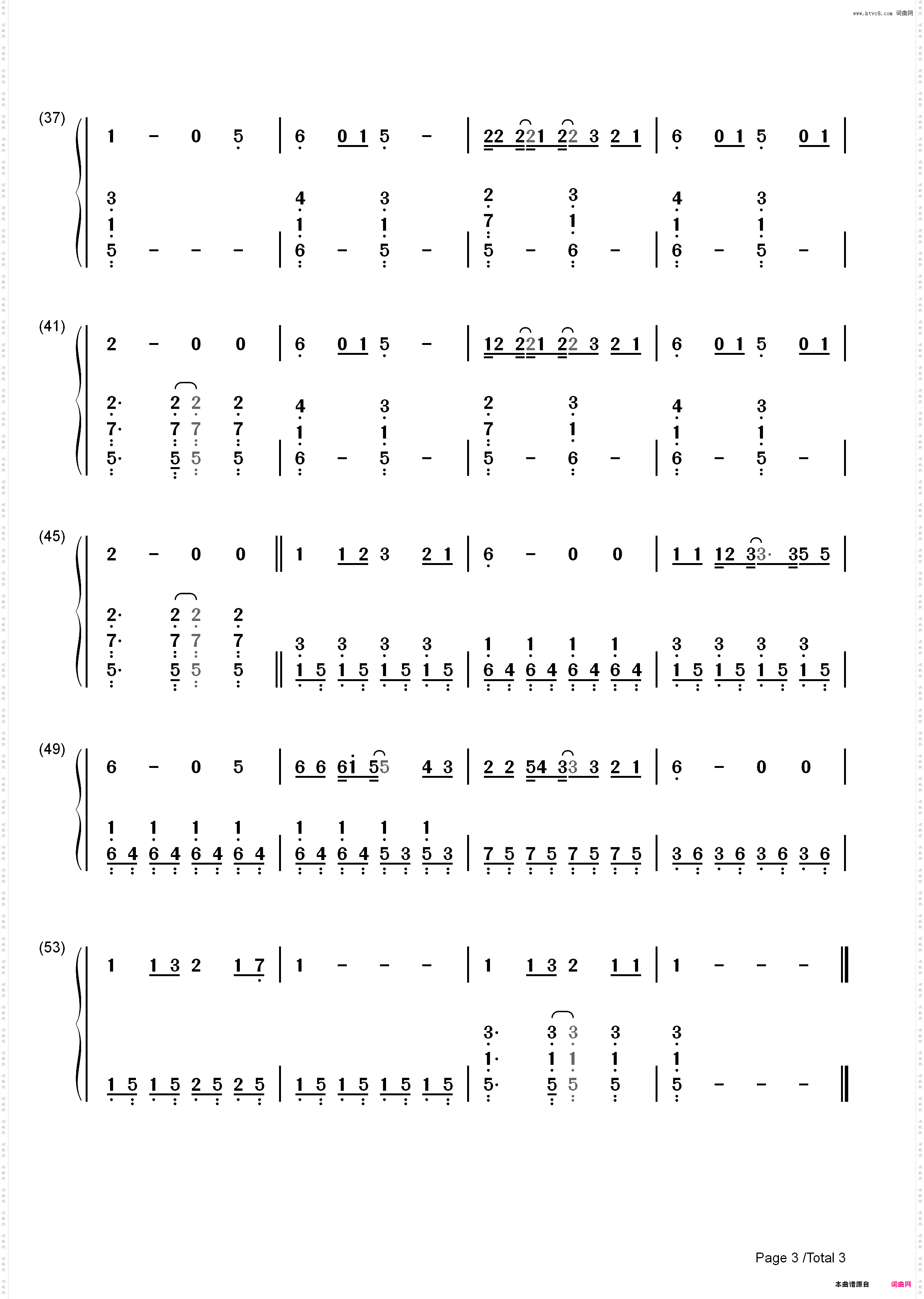 I Want to Write You a Song-One Direction_简谱版