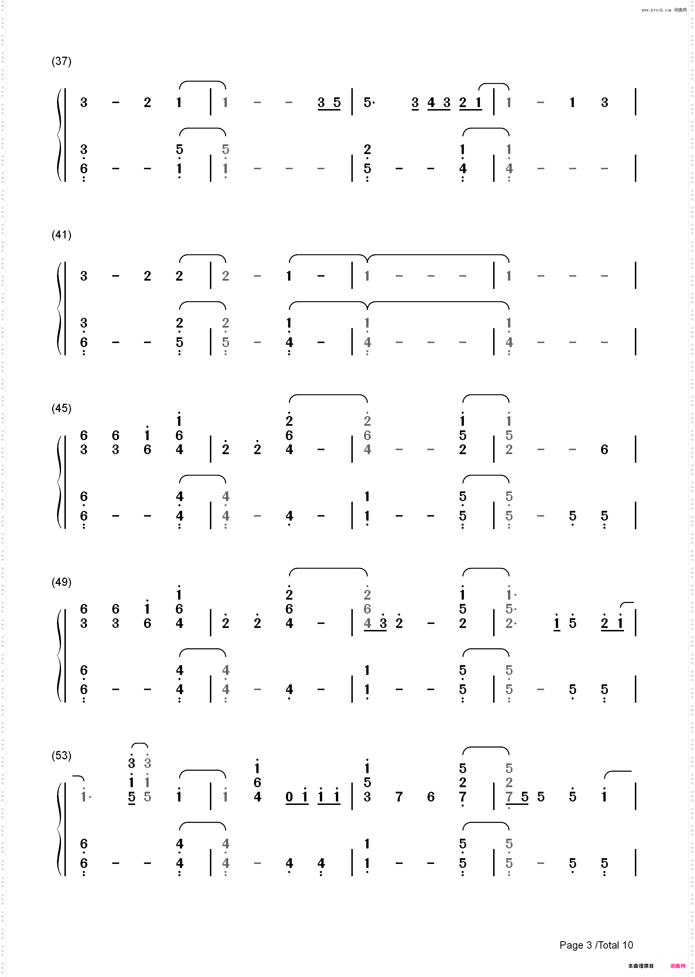 Hello-钢琴版-Adele_简谱版