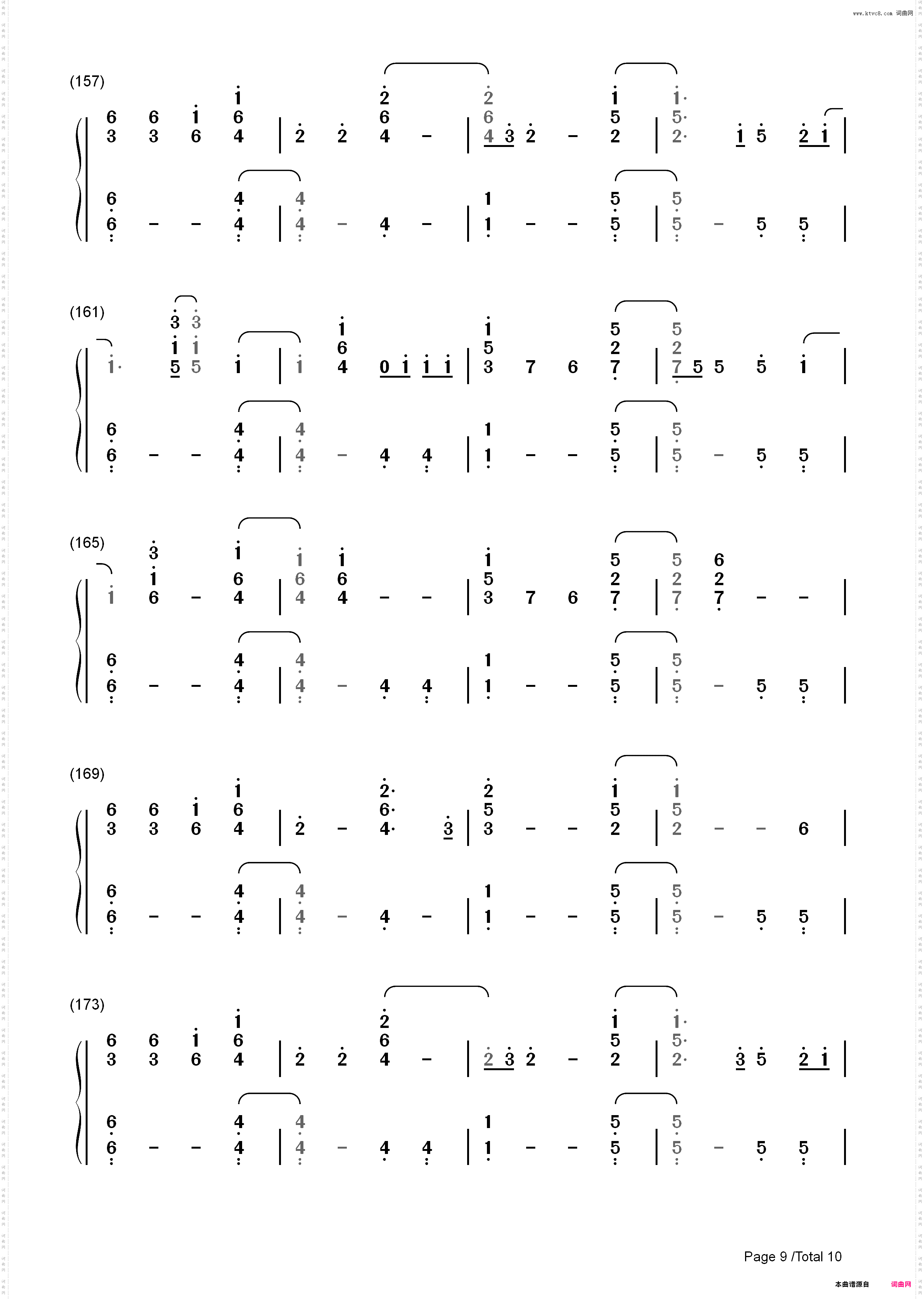 Hello-钢琴版-Adele_简谱版