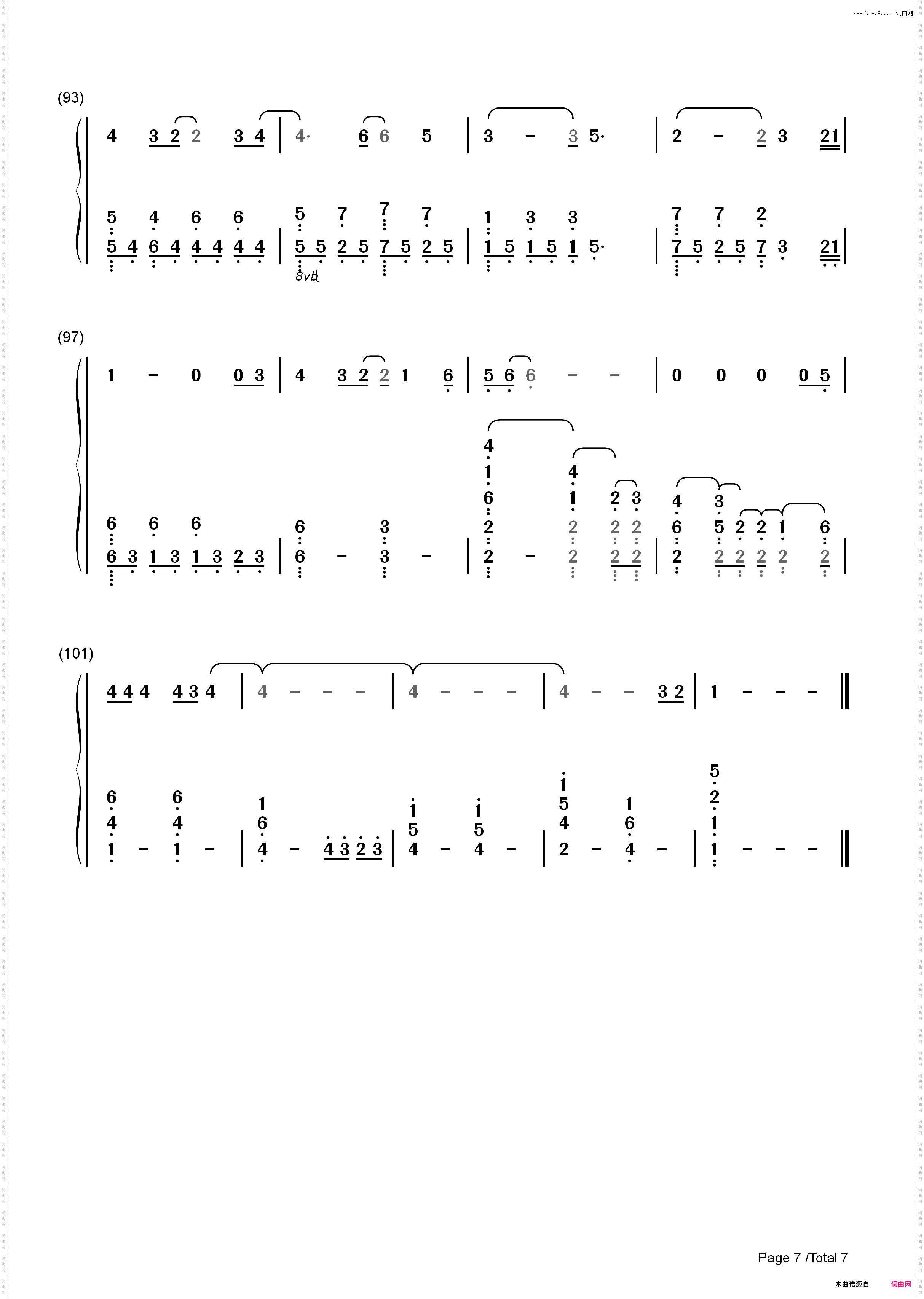 All I Ask-Adele_简谱版
