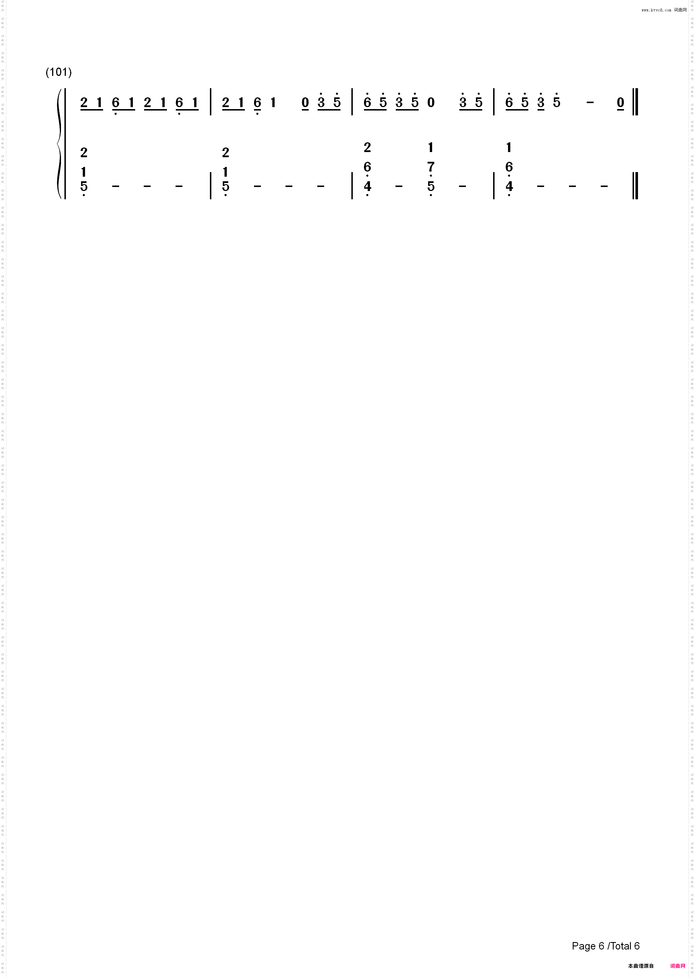 End of the Day-One Direction_简谱版