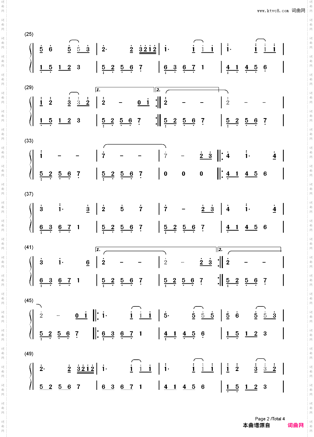 A Simple Life-Brian Crain-唯美小清新治愈系_简谱版