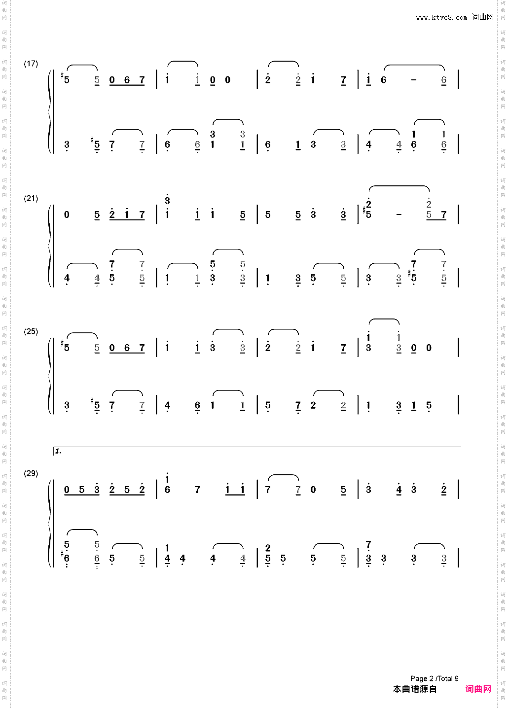 ノエルの夜-AKB48_简谱版