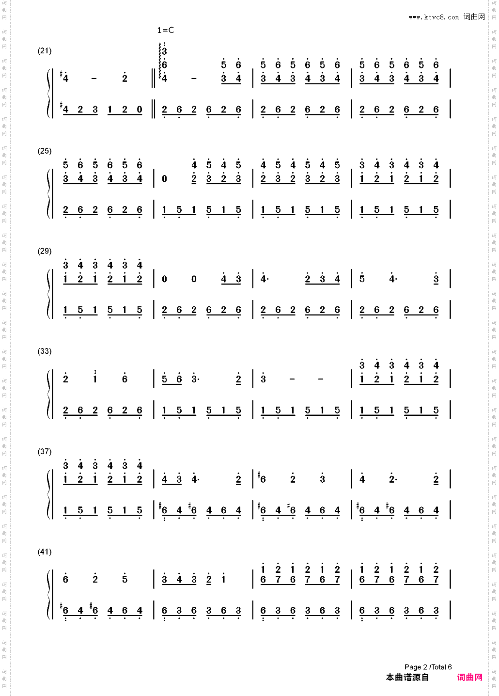 Schwarz~そして少女は森の中~_简谱版