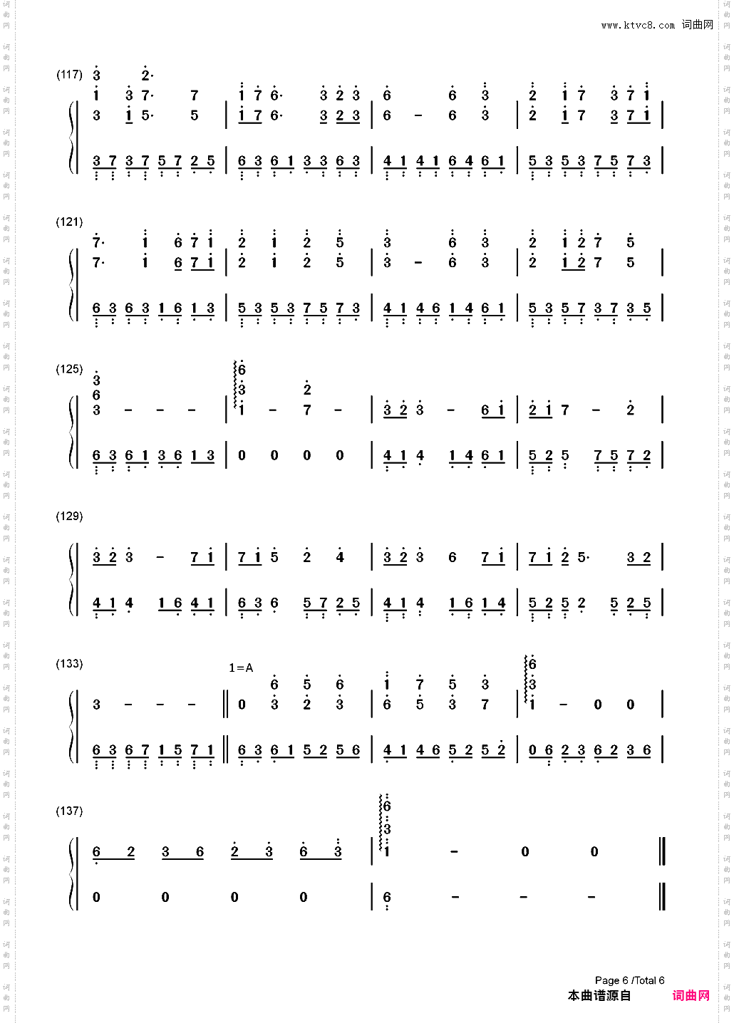 Schwarz~そして少女は森の中~_简谱版