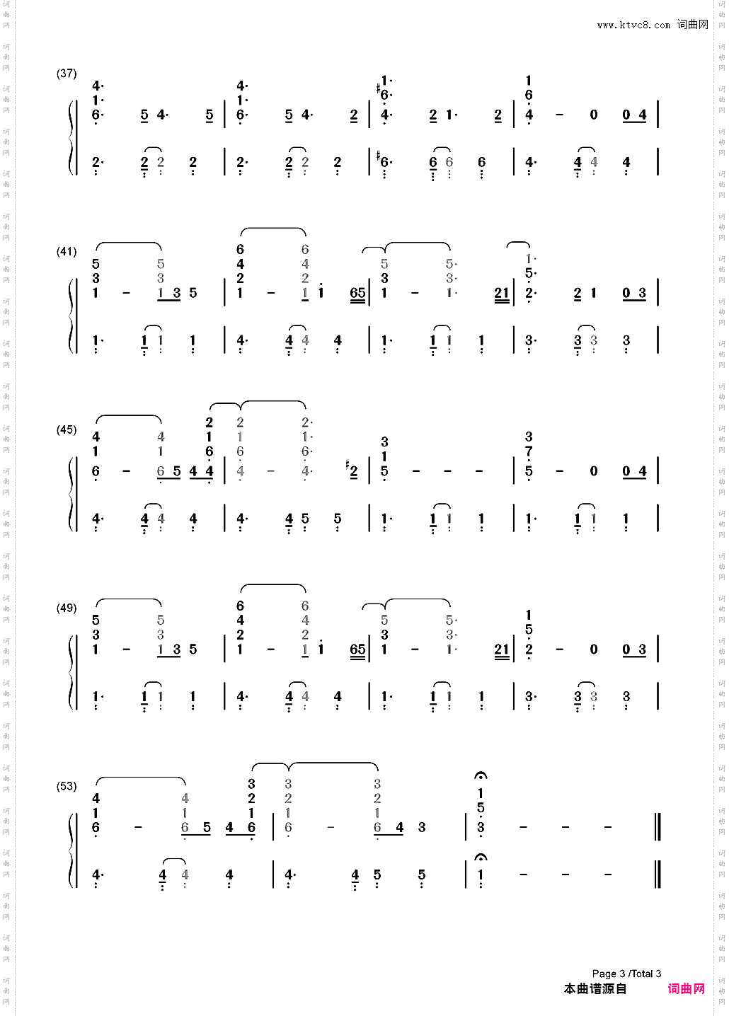 U·F·O·-Coldplay_简谱版