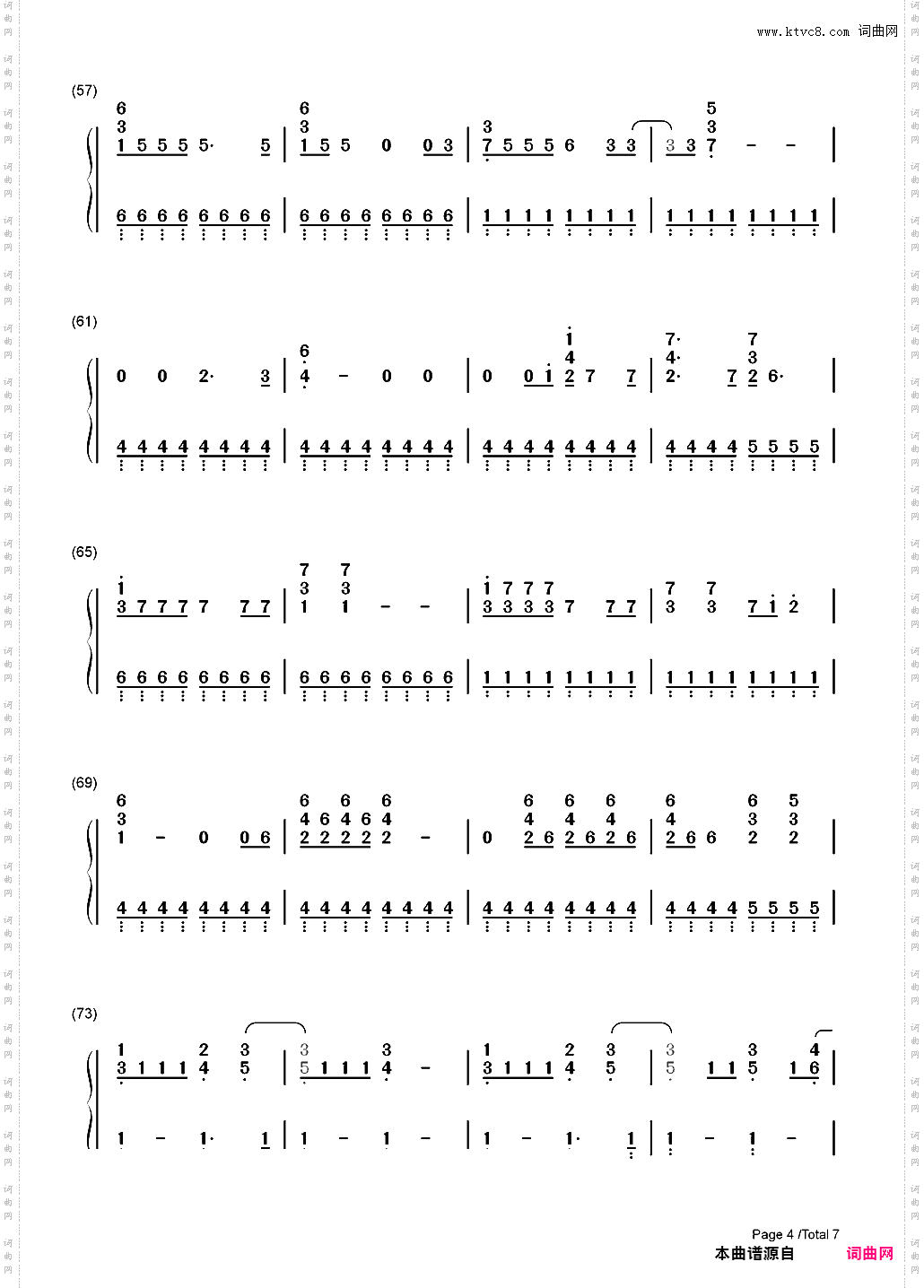 Princess of China-Coldplay_简谱版