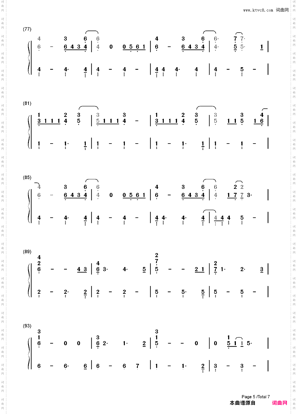Princess of China-Coldplay_简谱版