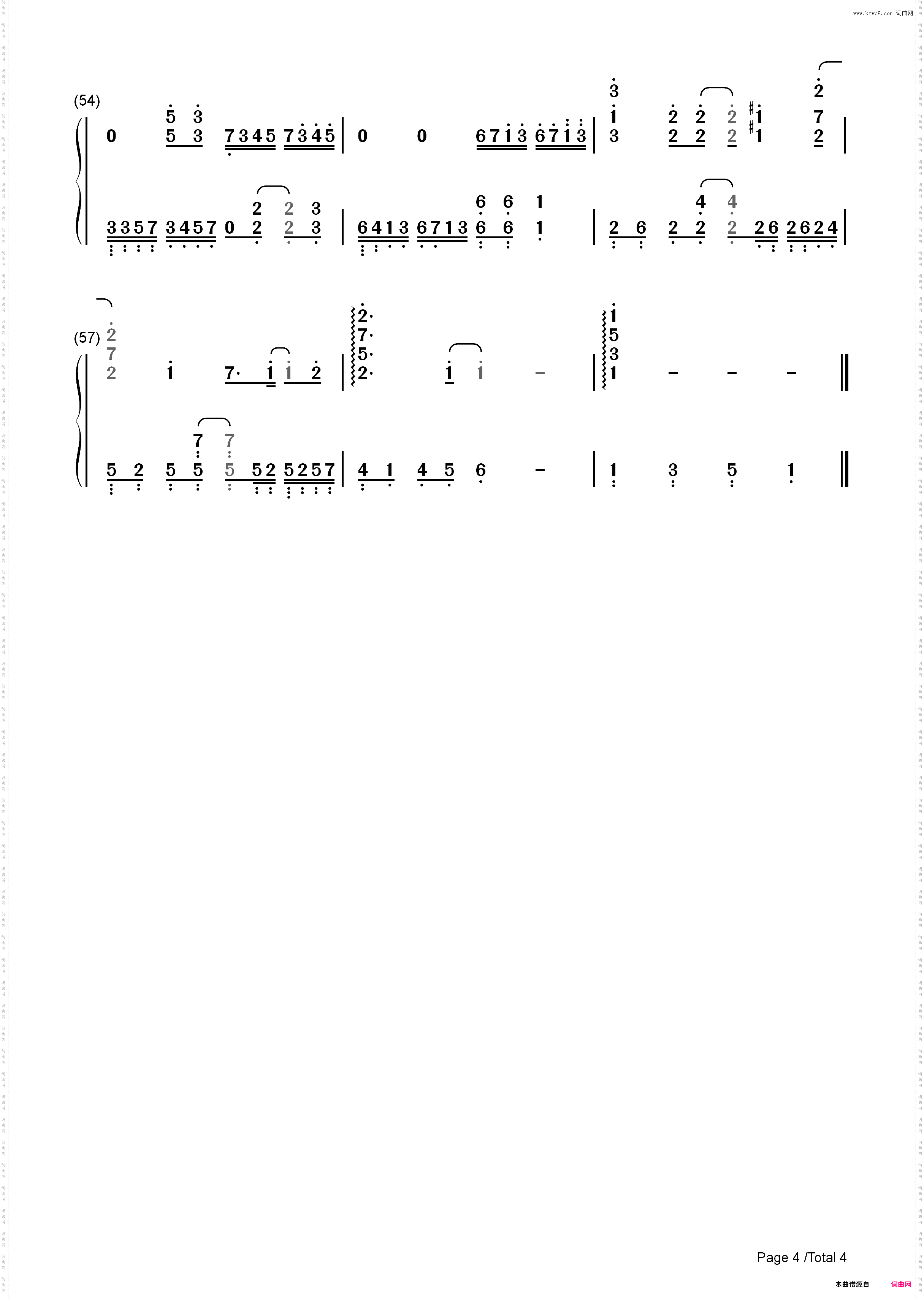 君色シグナル-不起眼女主角培育法片头曲_简谱版