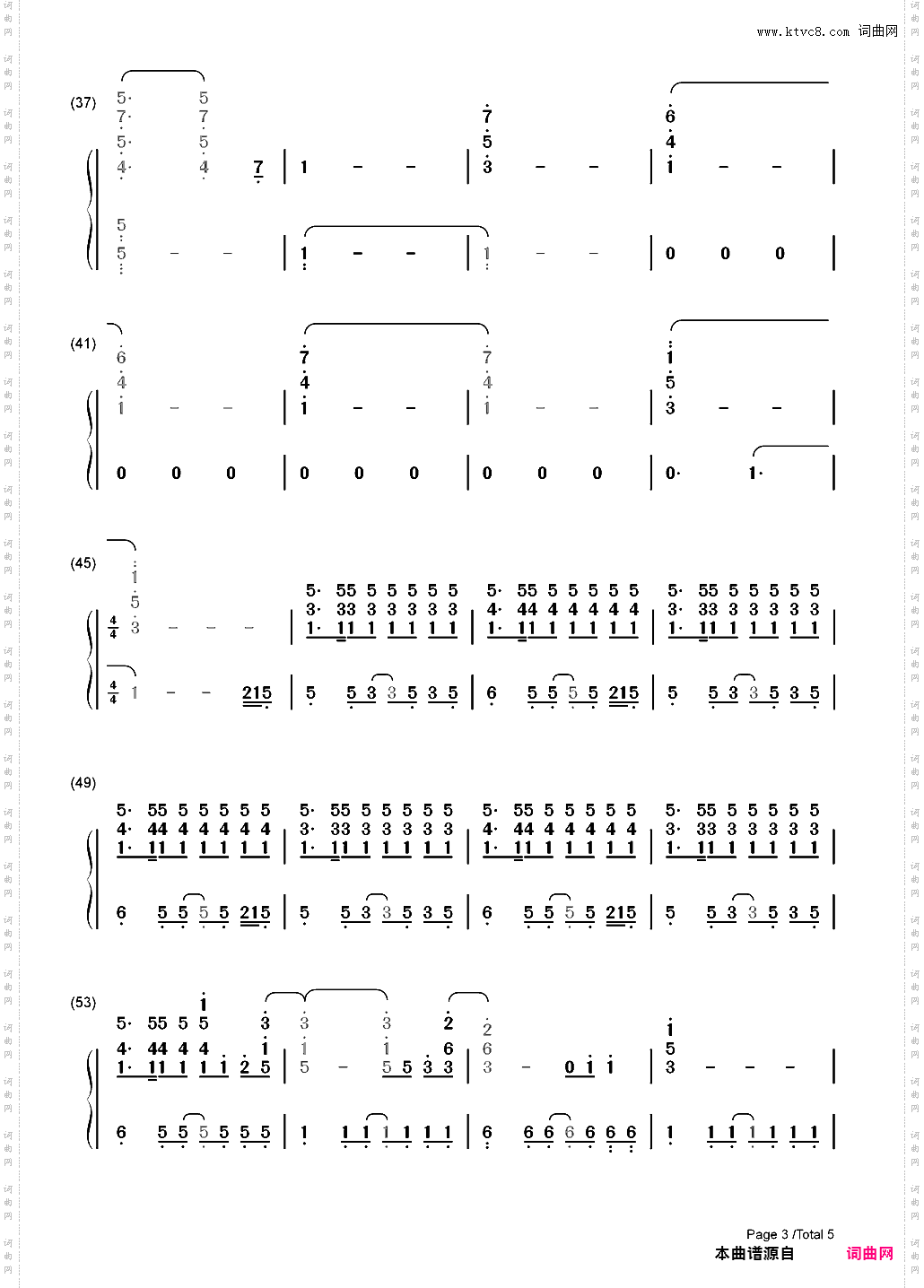 Up with the Birds-Coldplay_简谱版