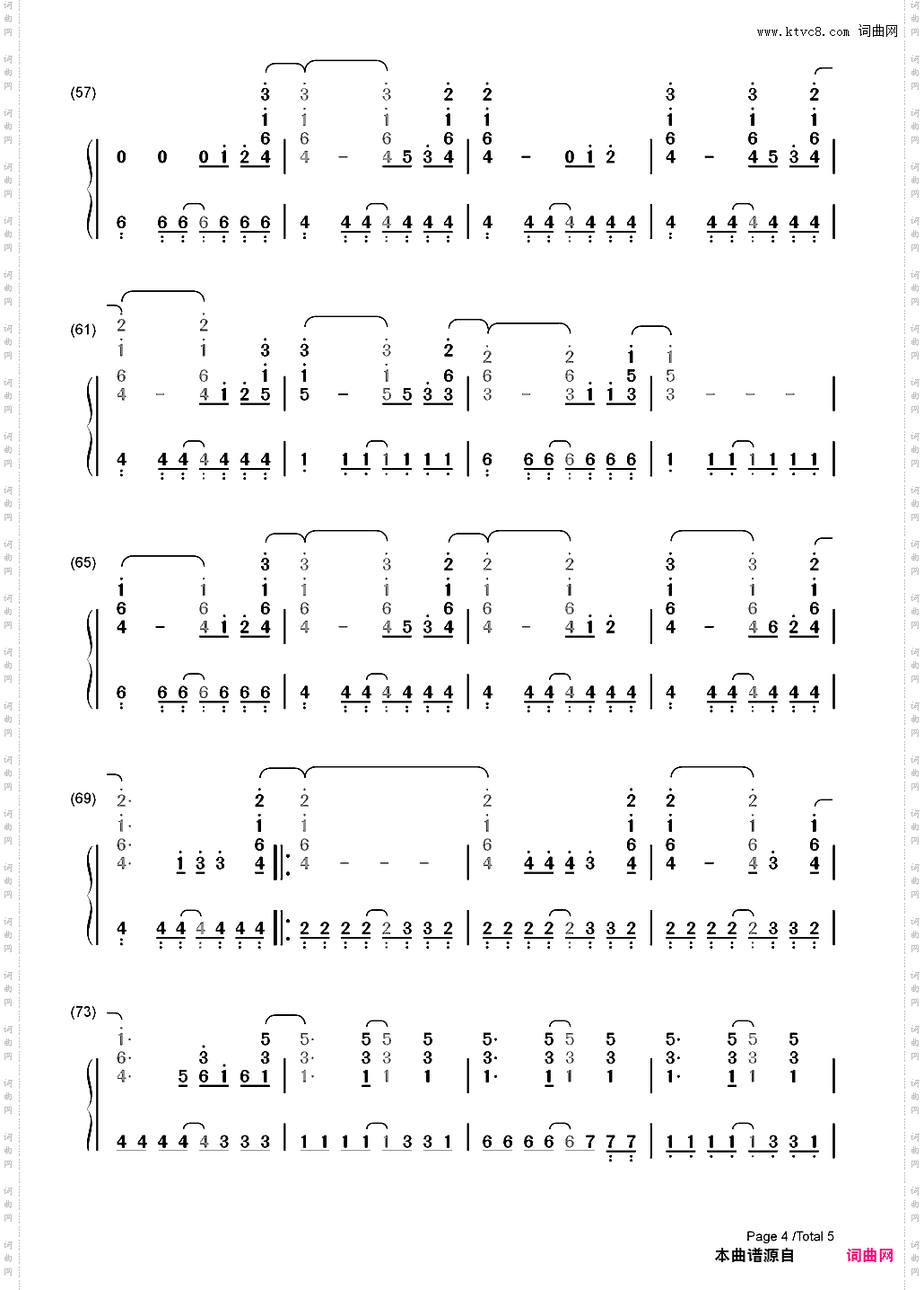 Up with the Birds-Coldplay_简谱版