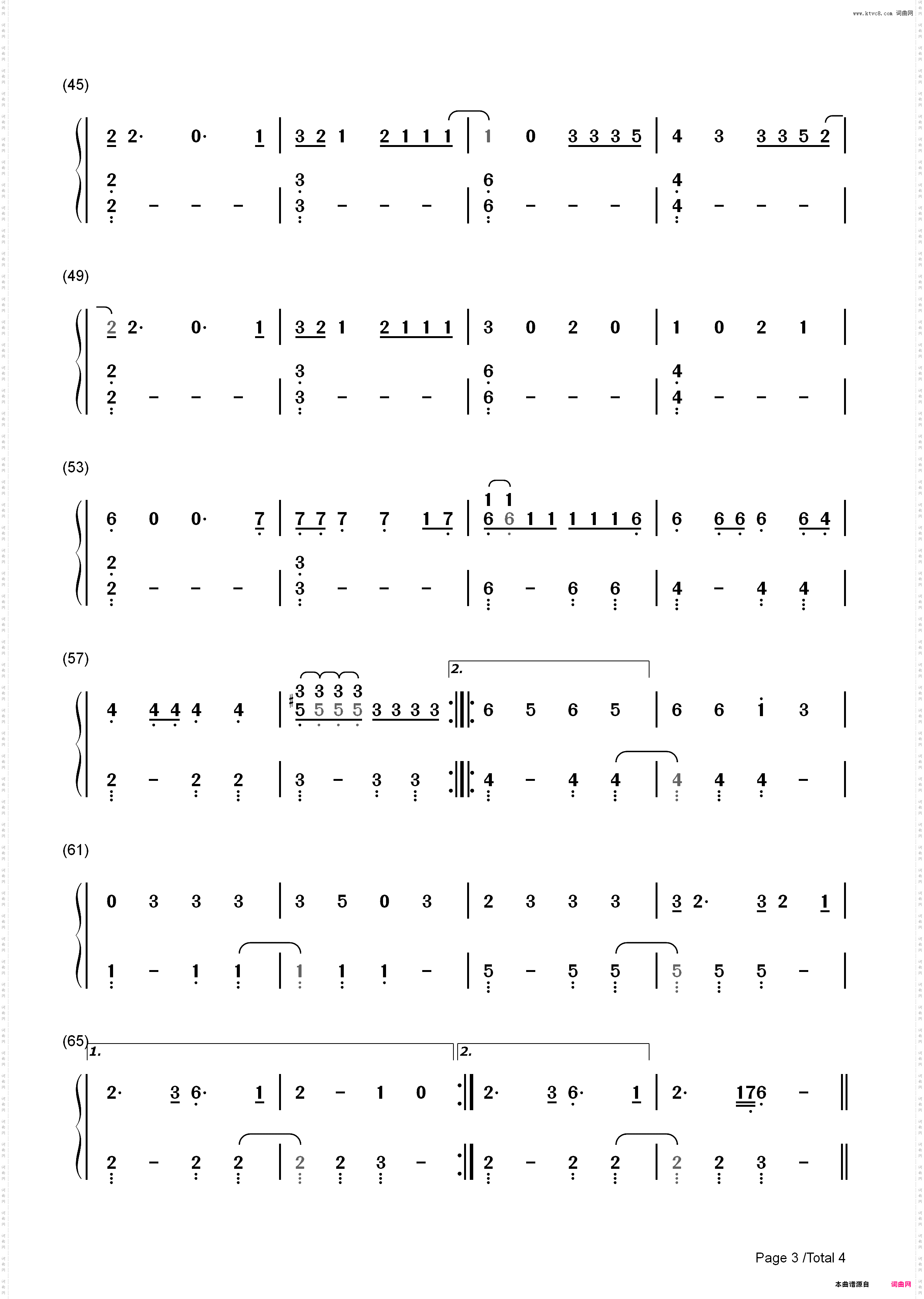 High by the Beach-Lana Del Rey_简谱版