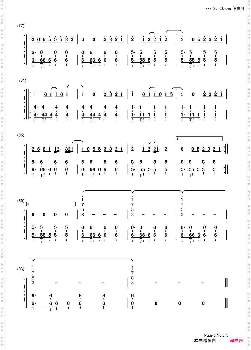 Believe-Mumford & Sons_简谱版