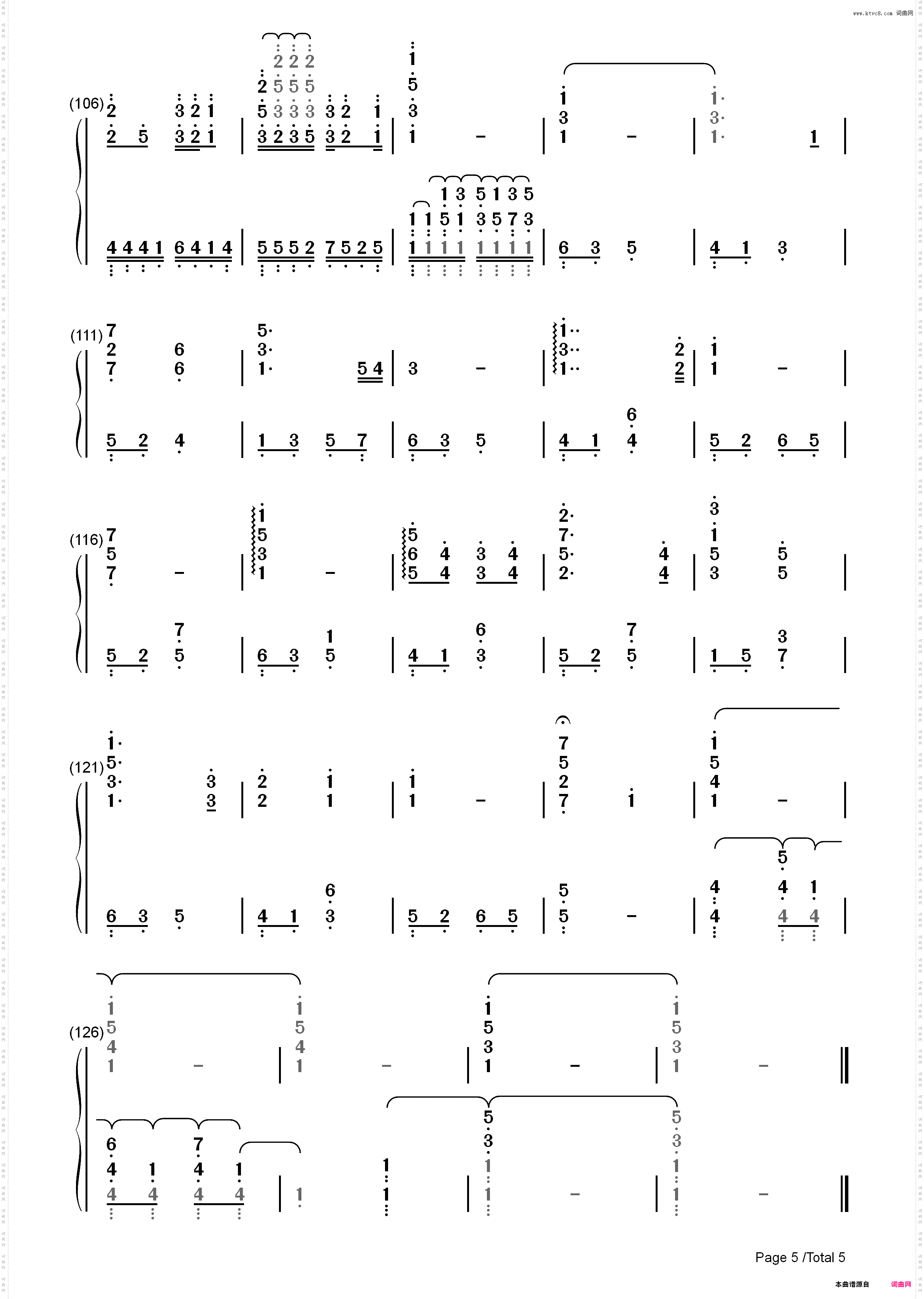 You-寒蝉鸣泣之时OST_简谱版