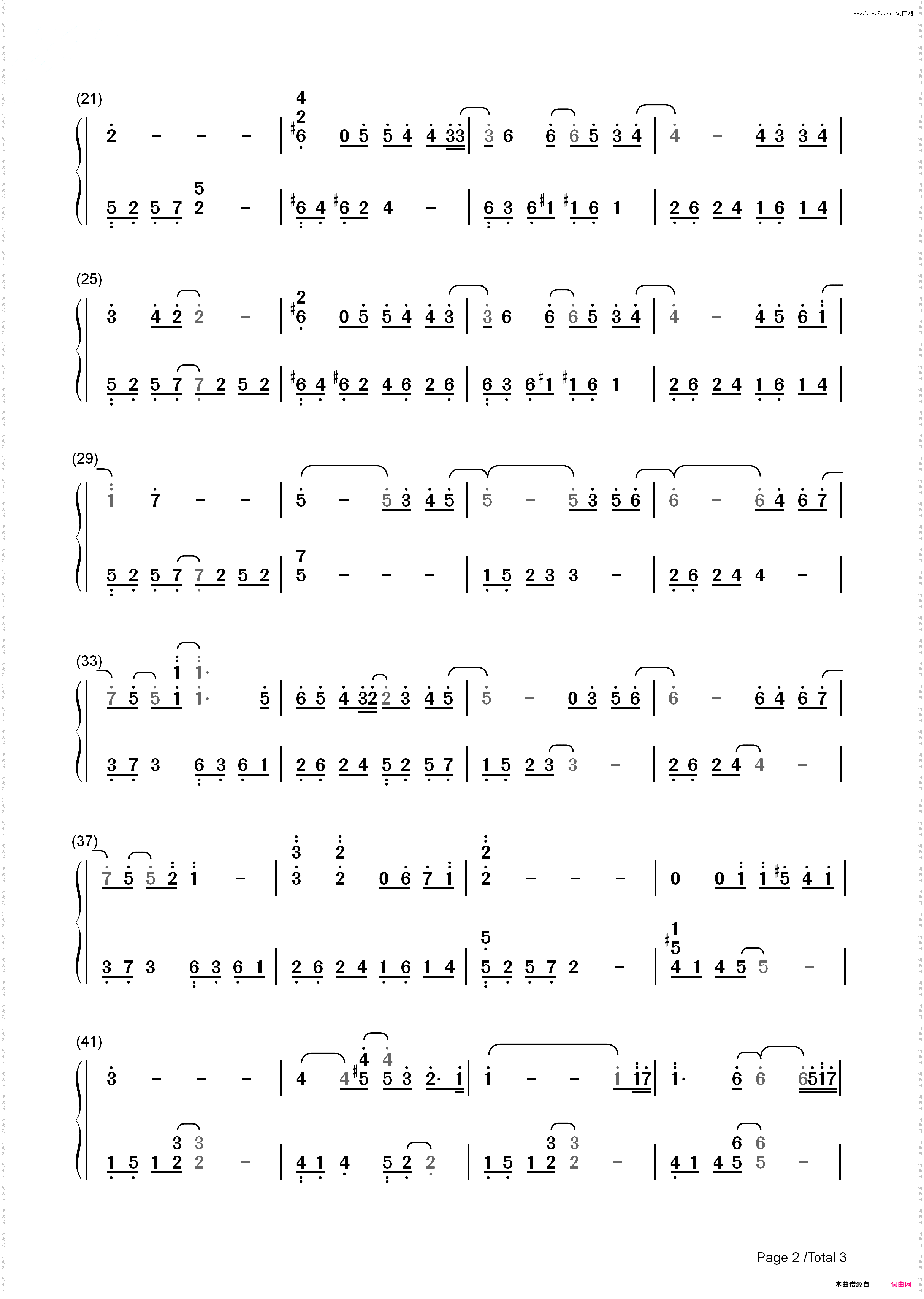 Reason蓝色生死恋插曲_简谱版