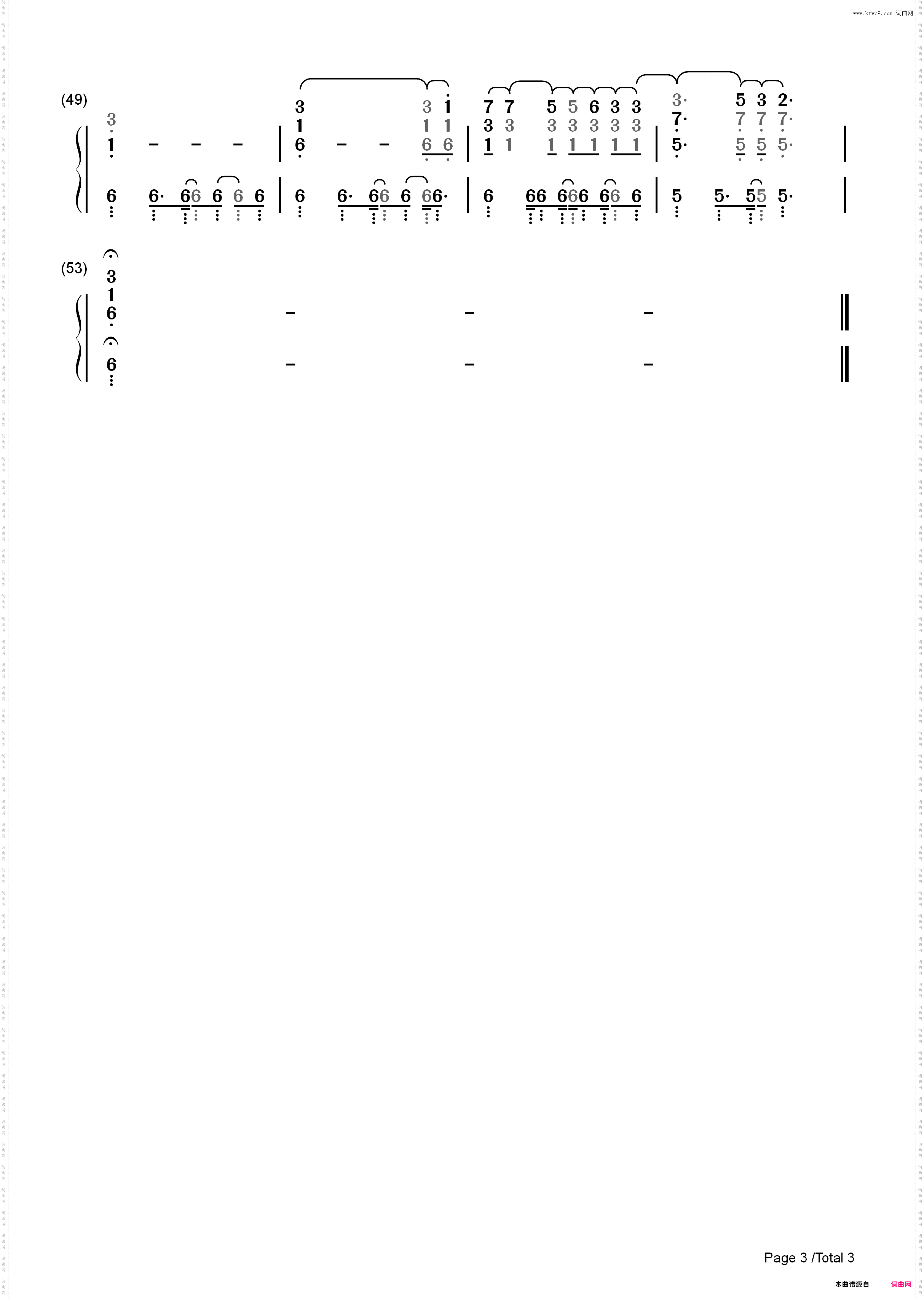 Scar Tissue-Red Hot Chili Peppers_简谱版