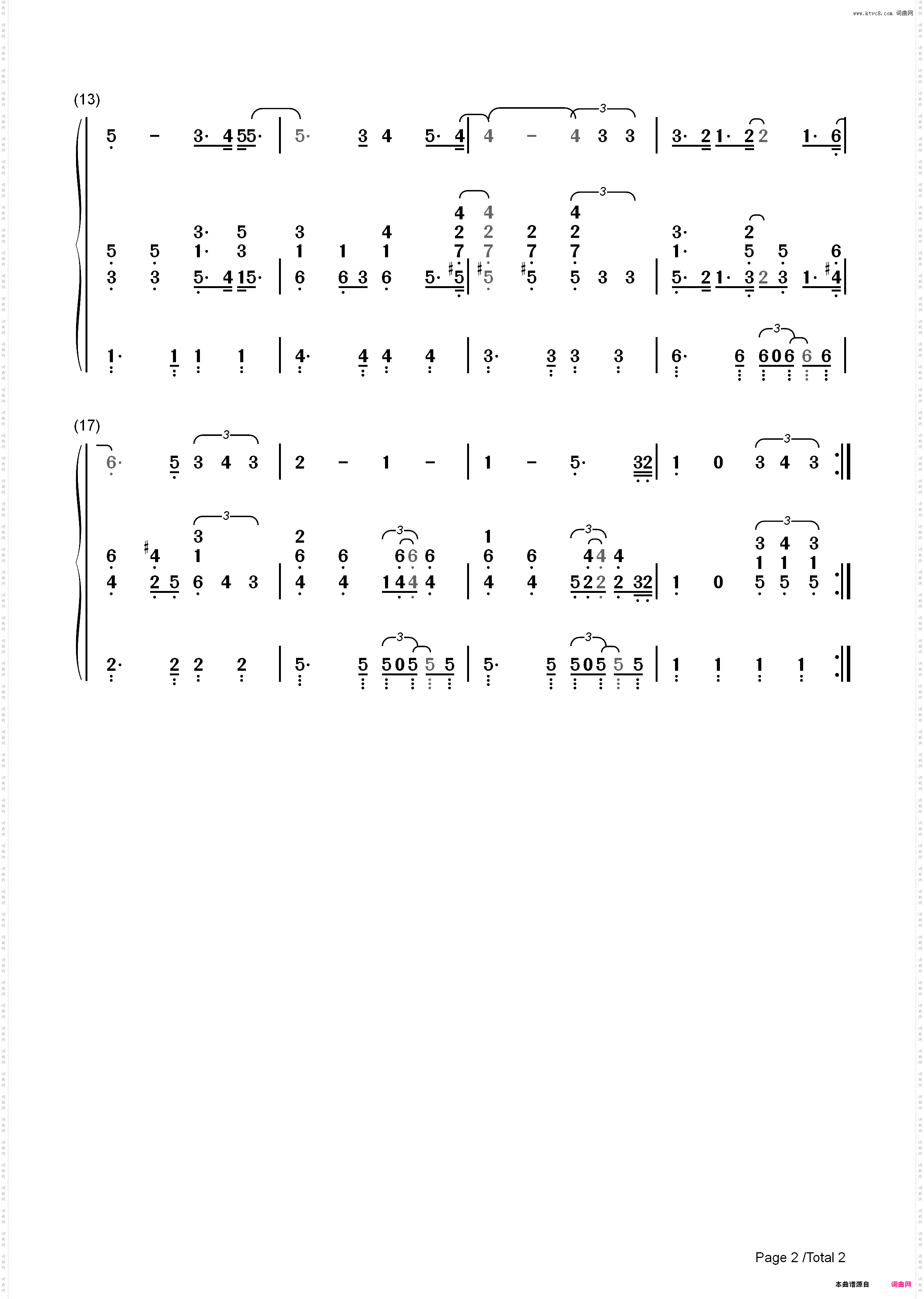 Isnt She Lovely-Stevie Wonder_简谱版