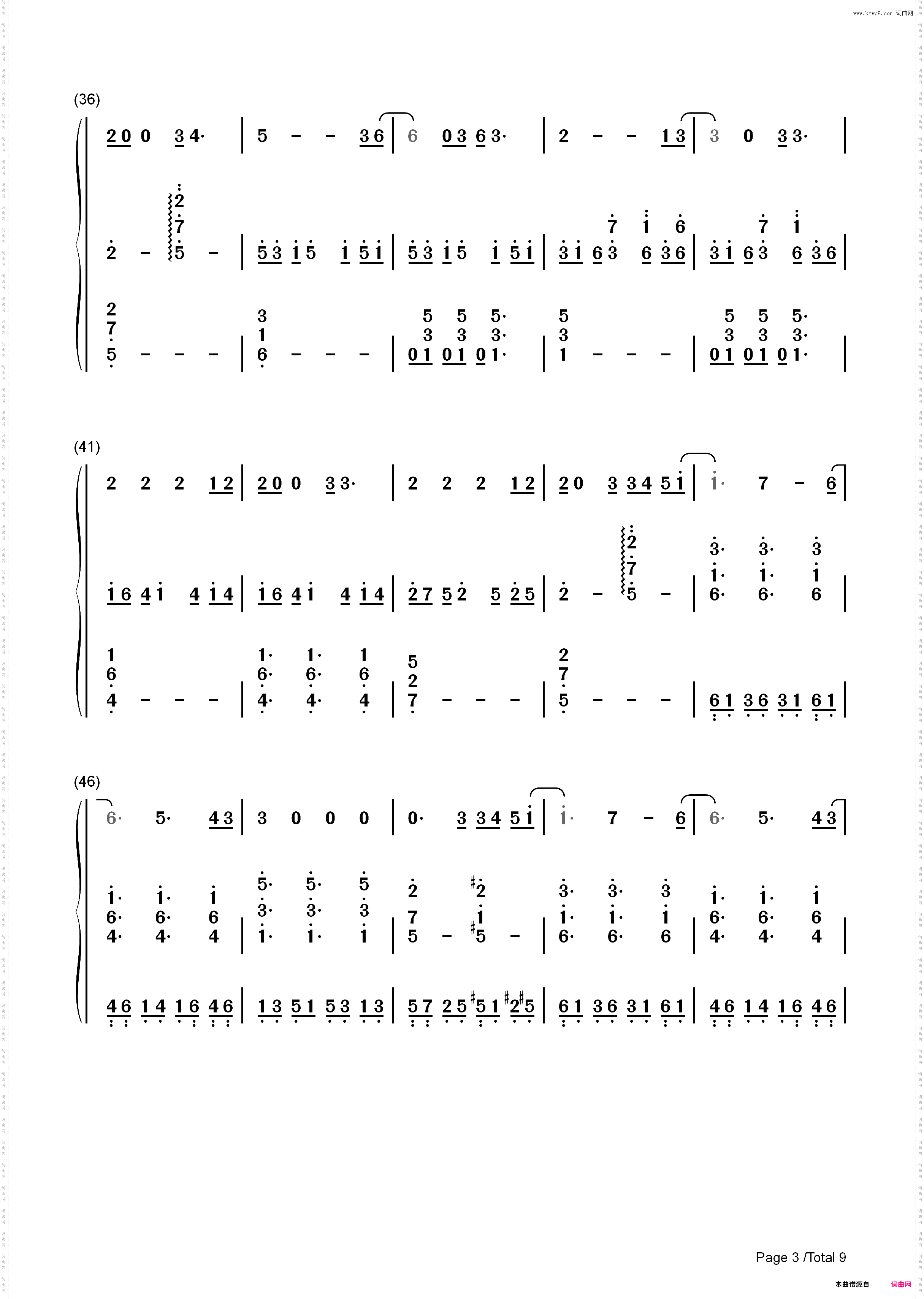 All of Me-弹唱版-John Legend_简谱版