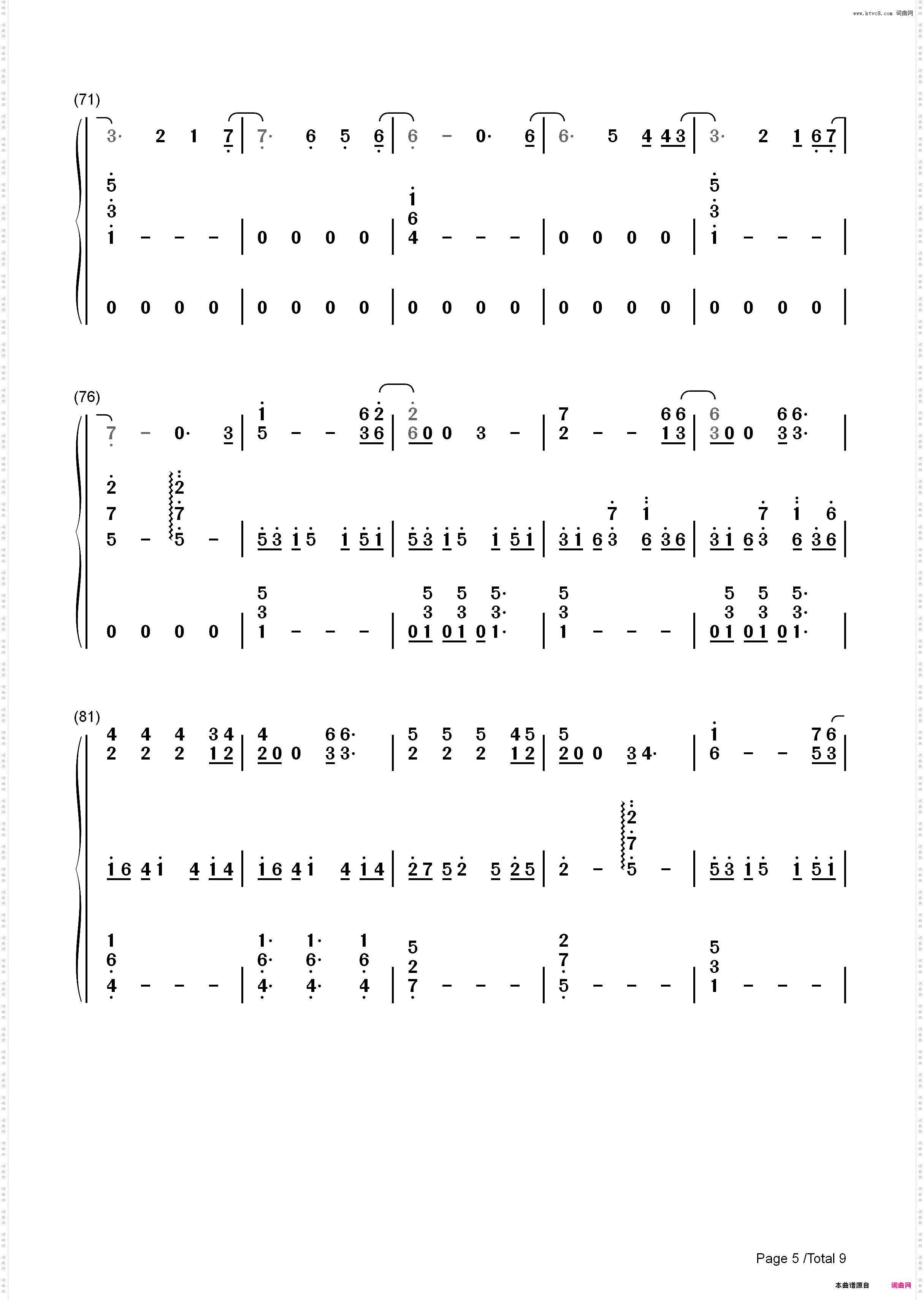 All of Me-弹唱版-John Legend_简谱版