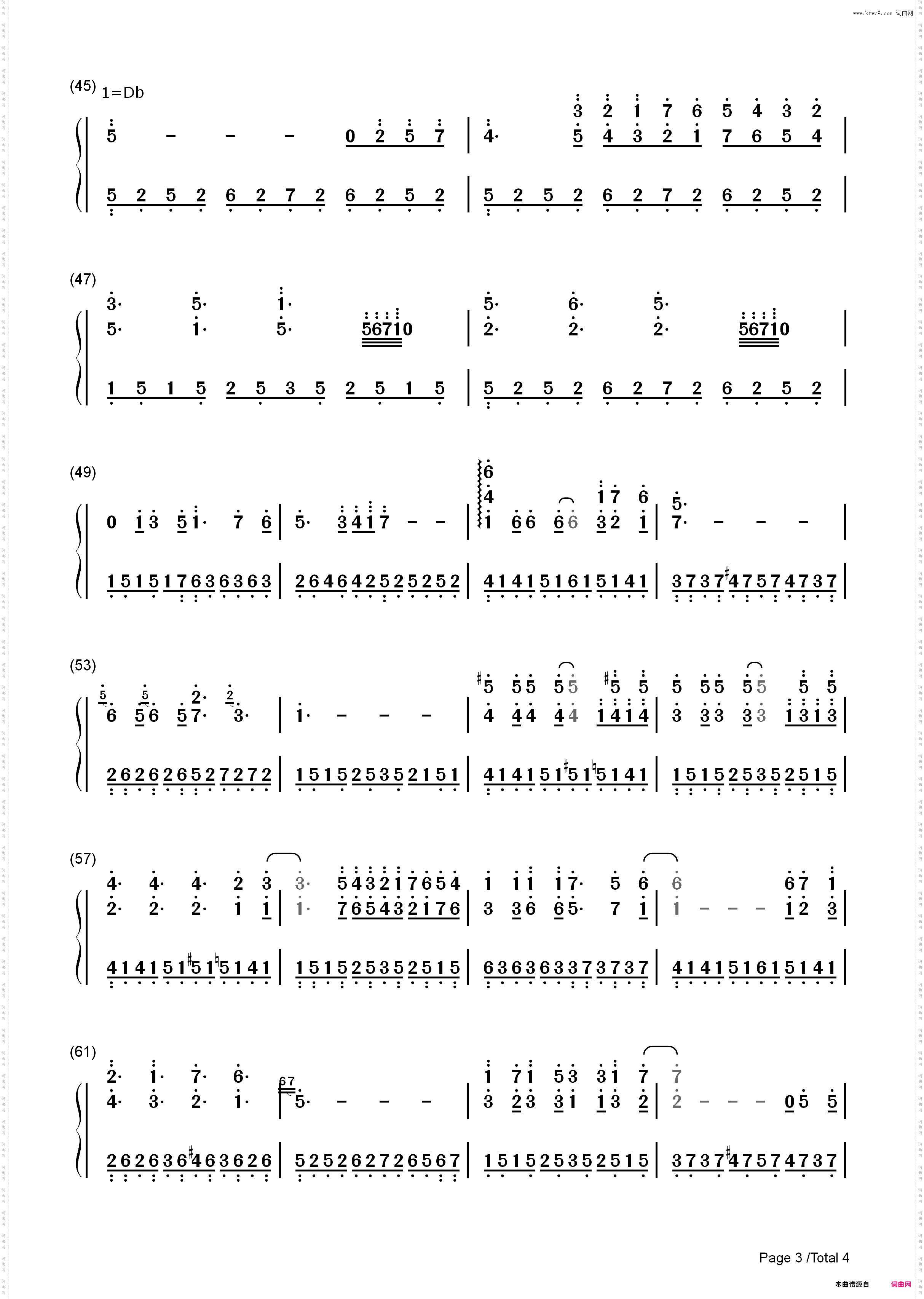 散步-龙猫片头主题曲-宫崎骏动画_简谱版