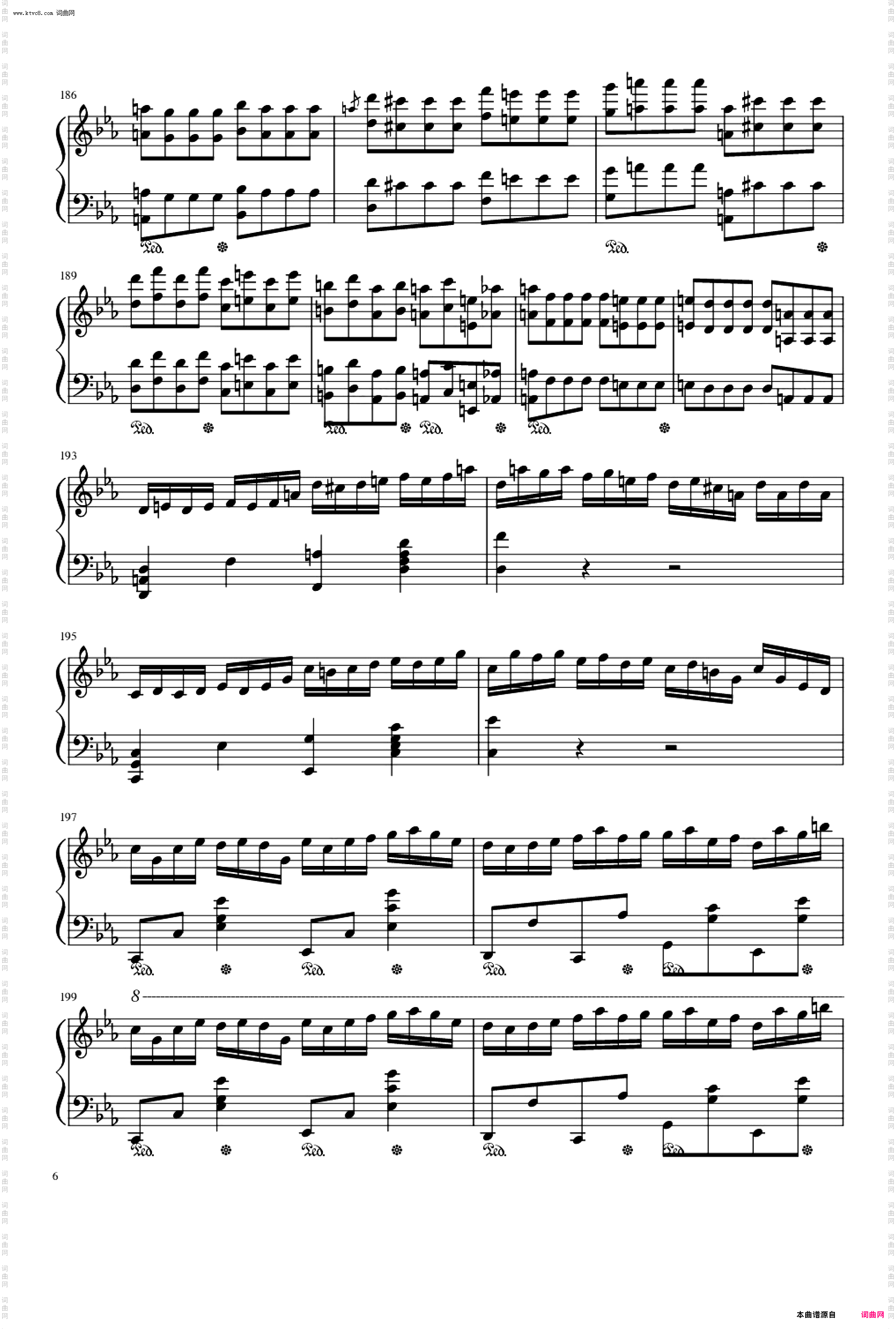 钢琴协奏曲第一乐章