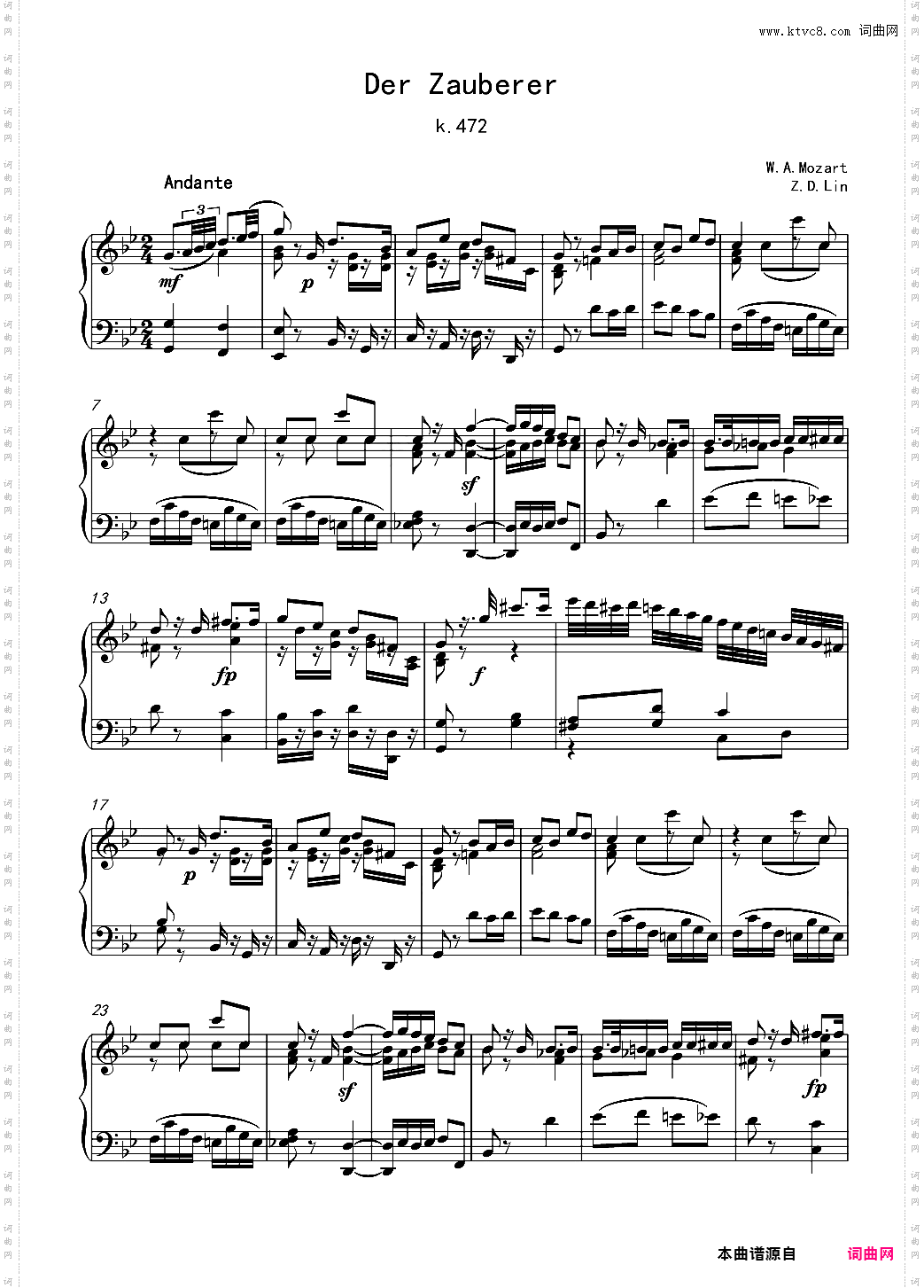 Der Zauberer——Mozart