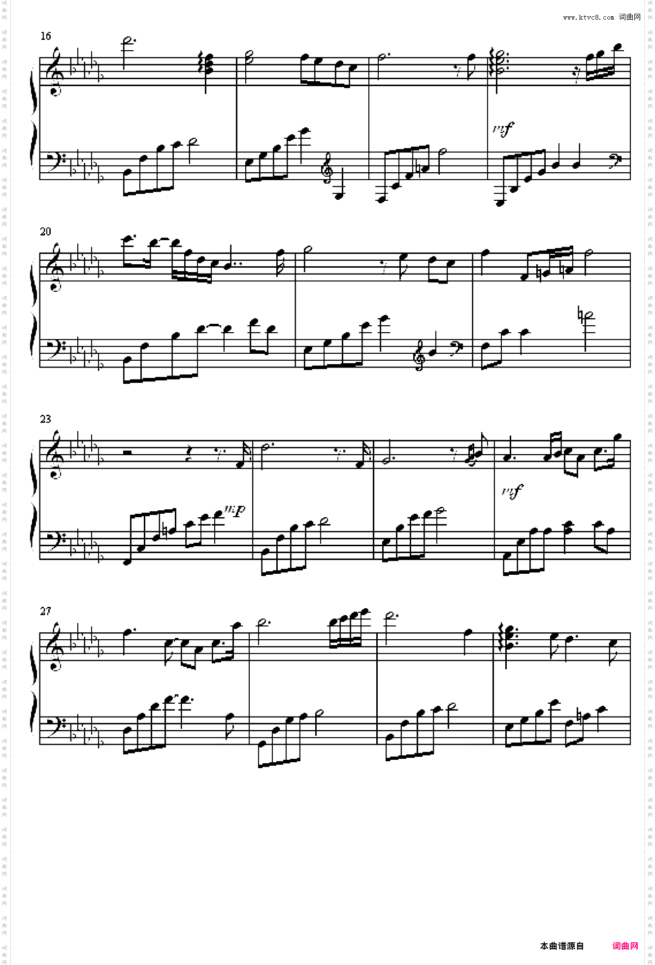 眼泪钢琴曲Tears一往琴声改