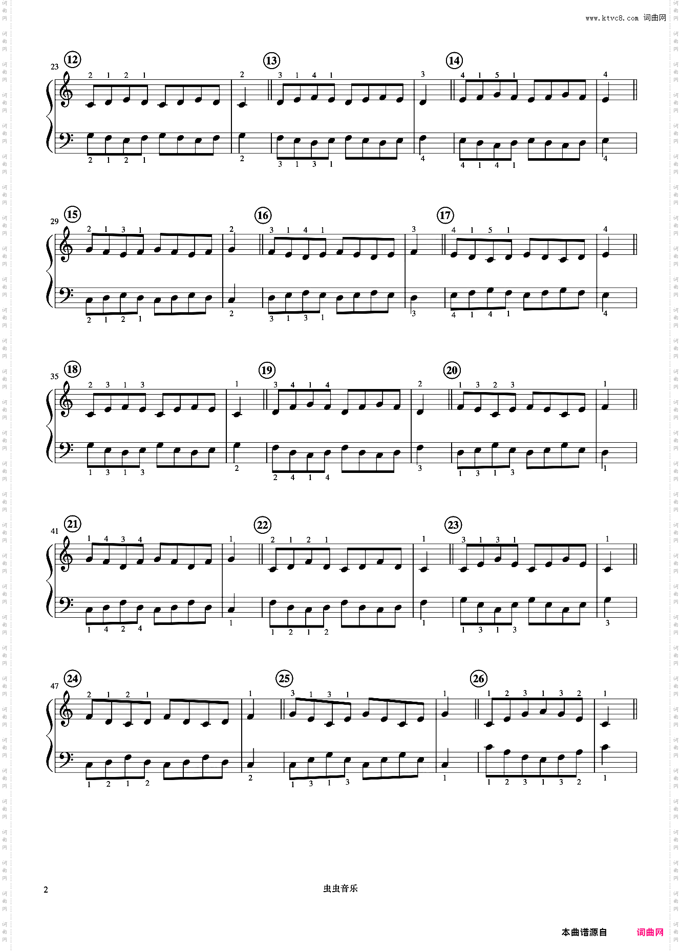 音阶和琶音的预备练习《什密特钢琴手指练习》