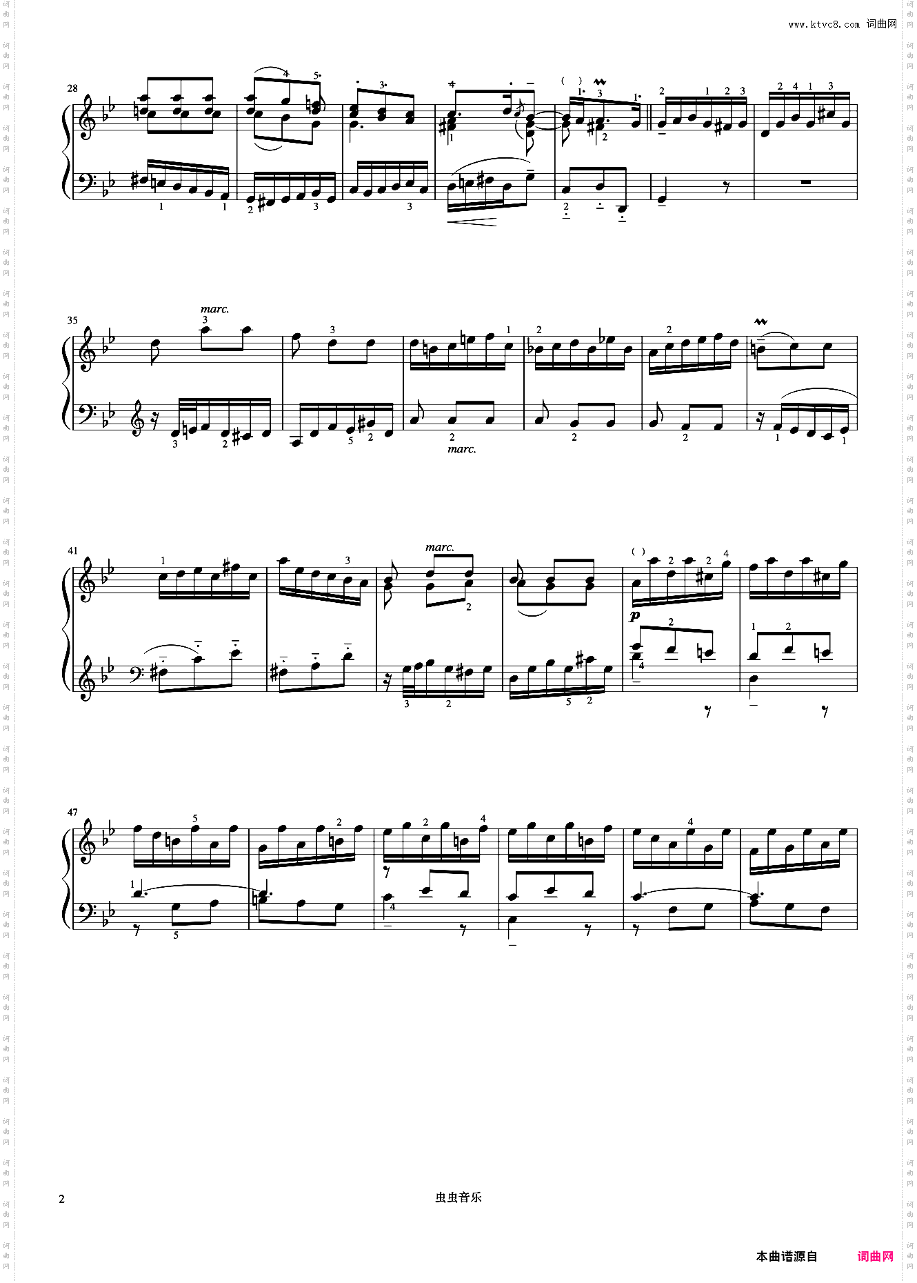 10级 第三英国组曲的前奏曲《音协钢琴考级曲目 9-10级》