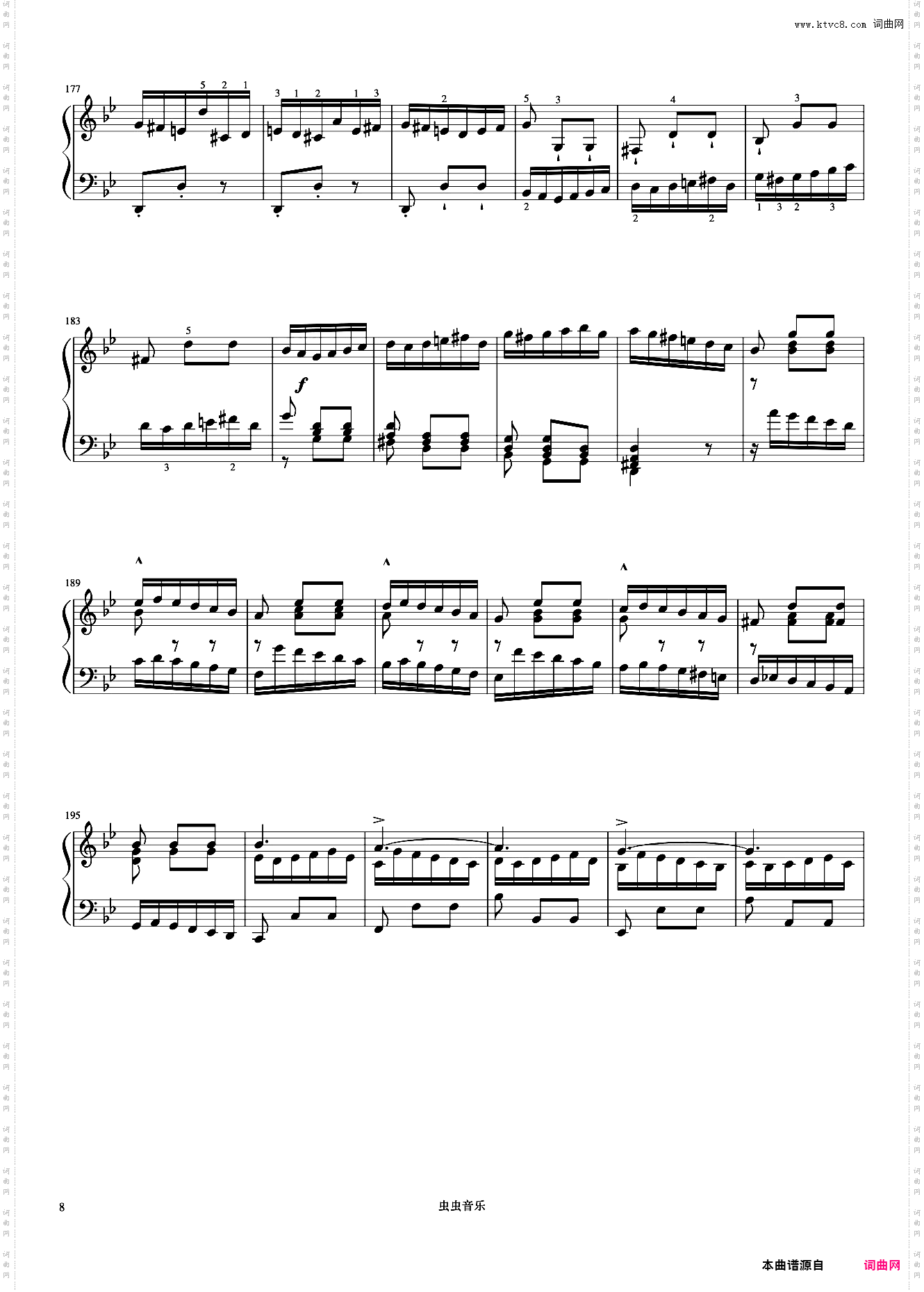 10级 第三英国组曲的前奏曲《音协钢琴考级曲目 9-10级》