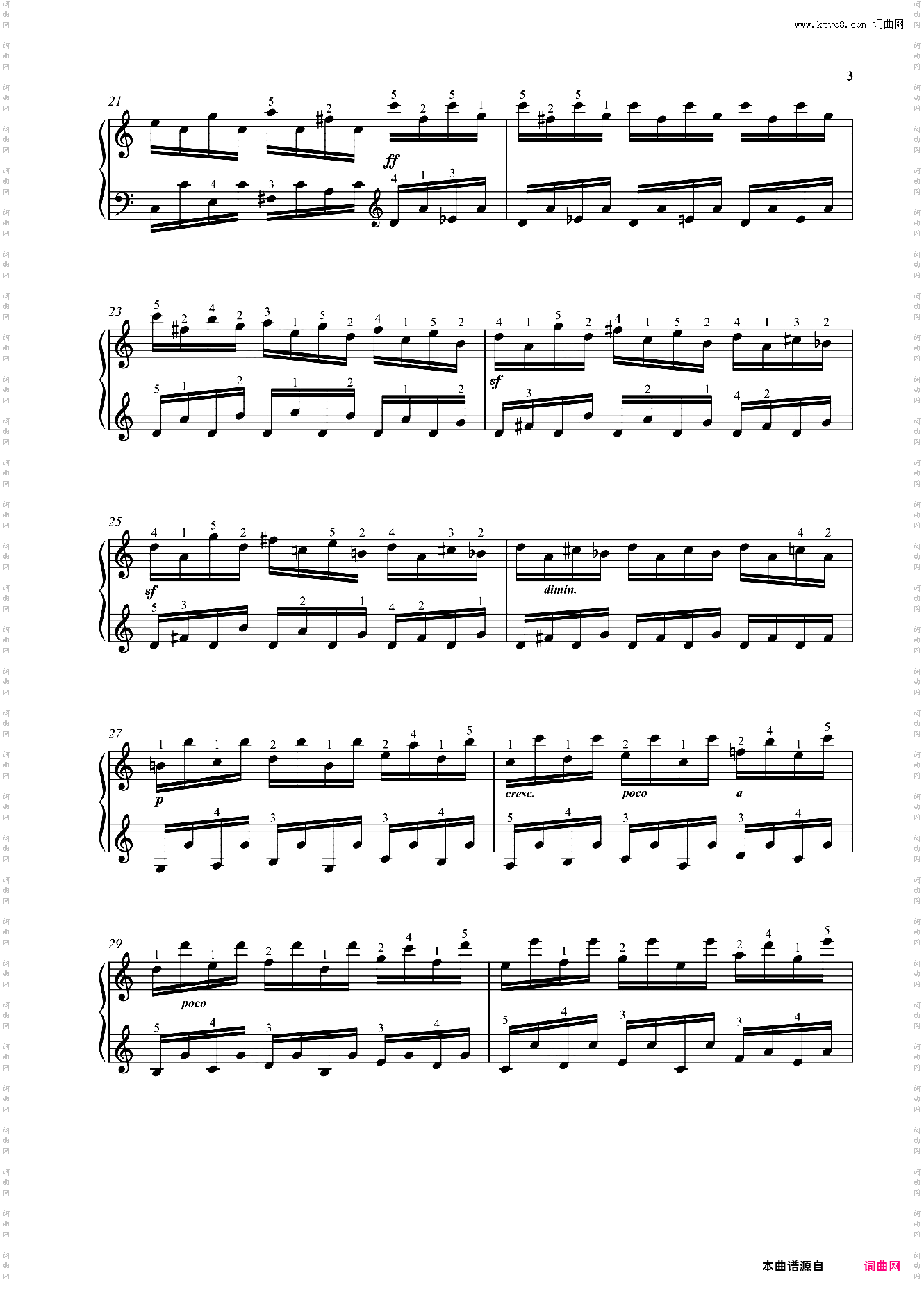 车尔尼299，No20