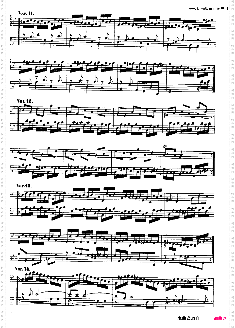 G大调恰空 Chaconne in G Major G·229