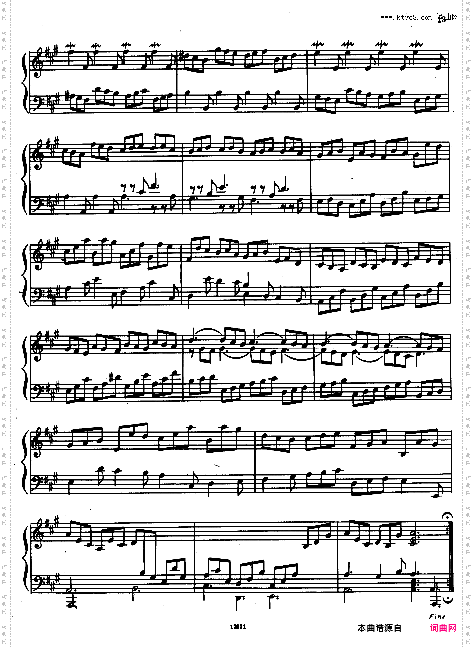 A大调第一组曲 Suite No·1 in A Major HWV 426