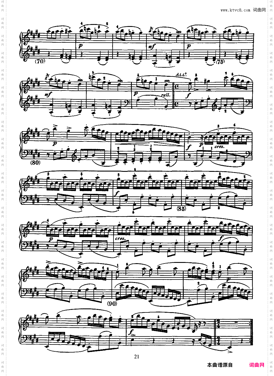 500首钢琴奏鸣曲共33册Scarlatti Sonatas 016-030