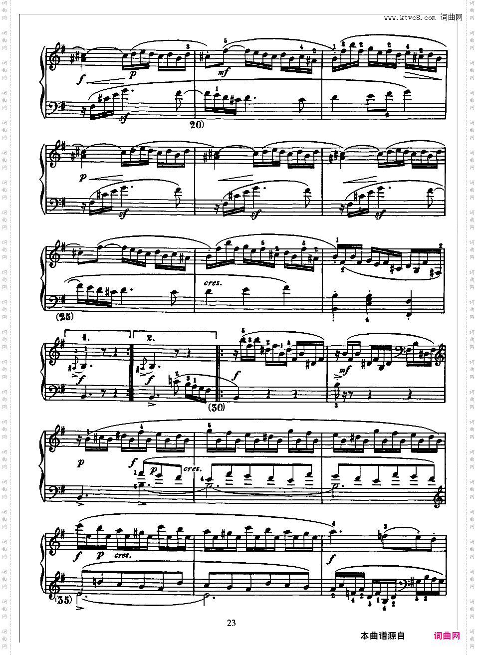 500首钢琴奏鸣曲共33册Scarlatti Sonatas 016-030