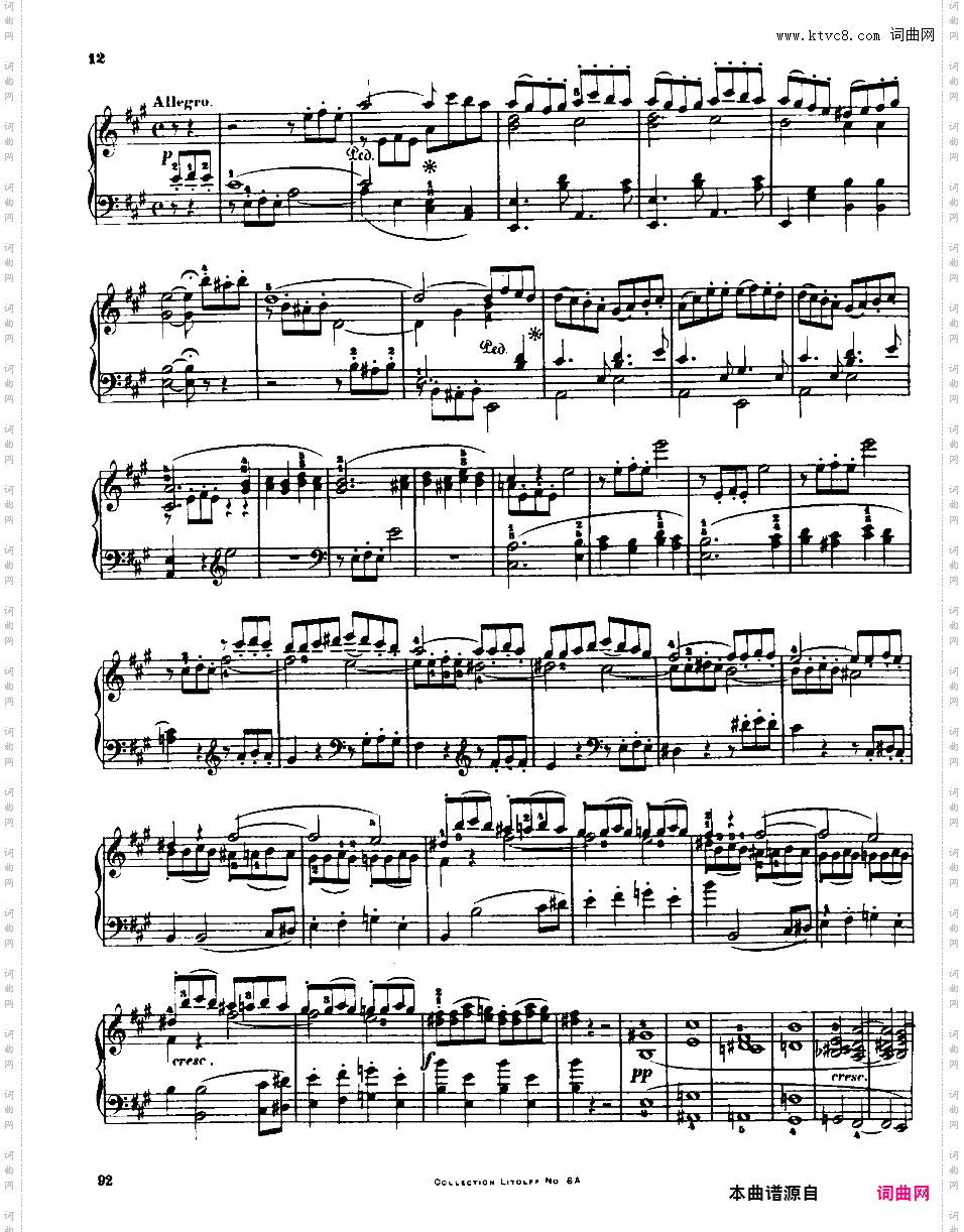A大调第五弦乐四重奏 String Quartet No·5 in A Major Op·18-5