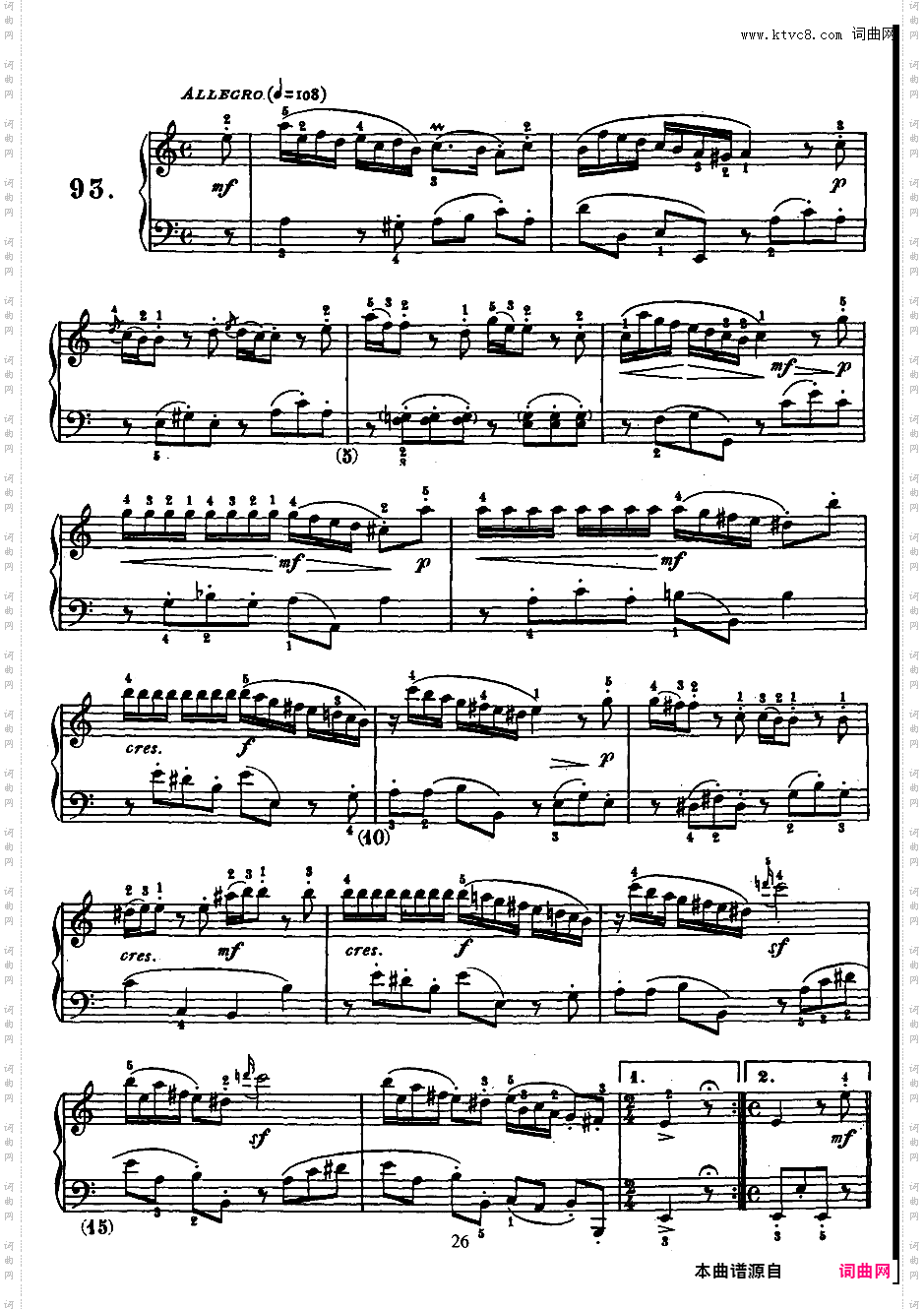500首钢琴奏鸣曲共33册Scarlatti Sonatas 085-103