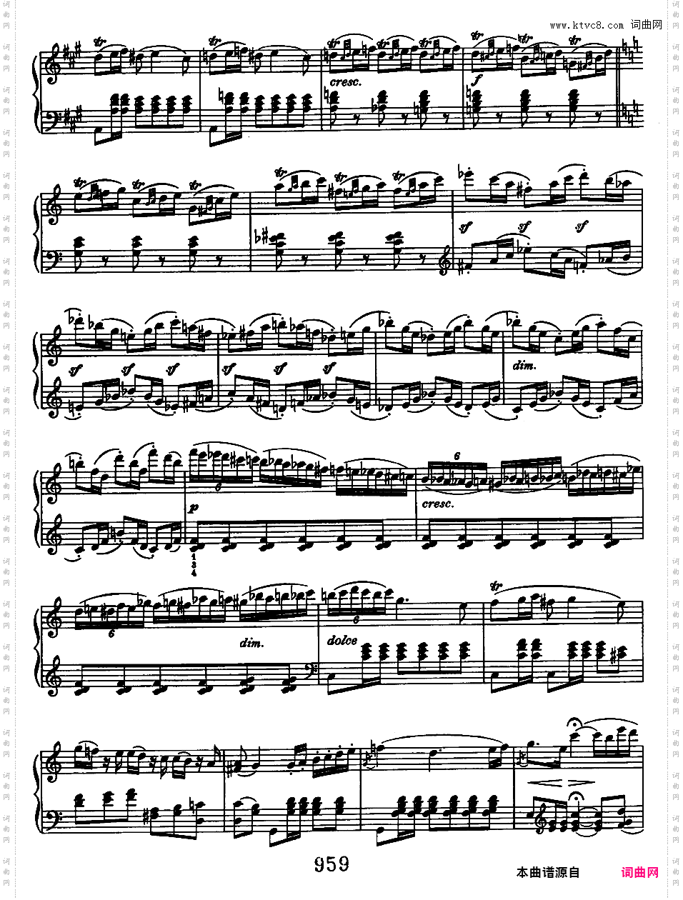C大调波兰舞曲 Polonaise in C Major Op·89