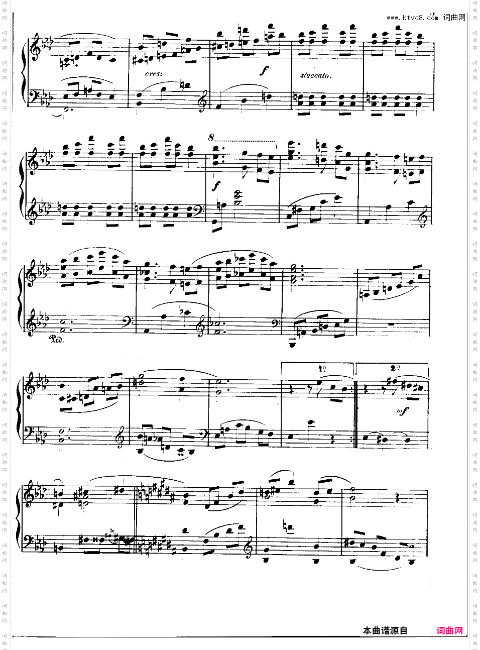 降A大调第三钢琴奏鸣曲 Piano Sonata No·3 Op·68