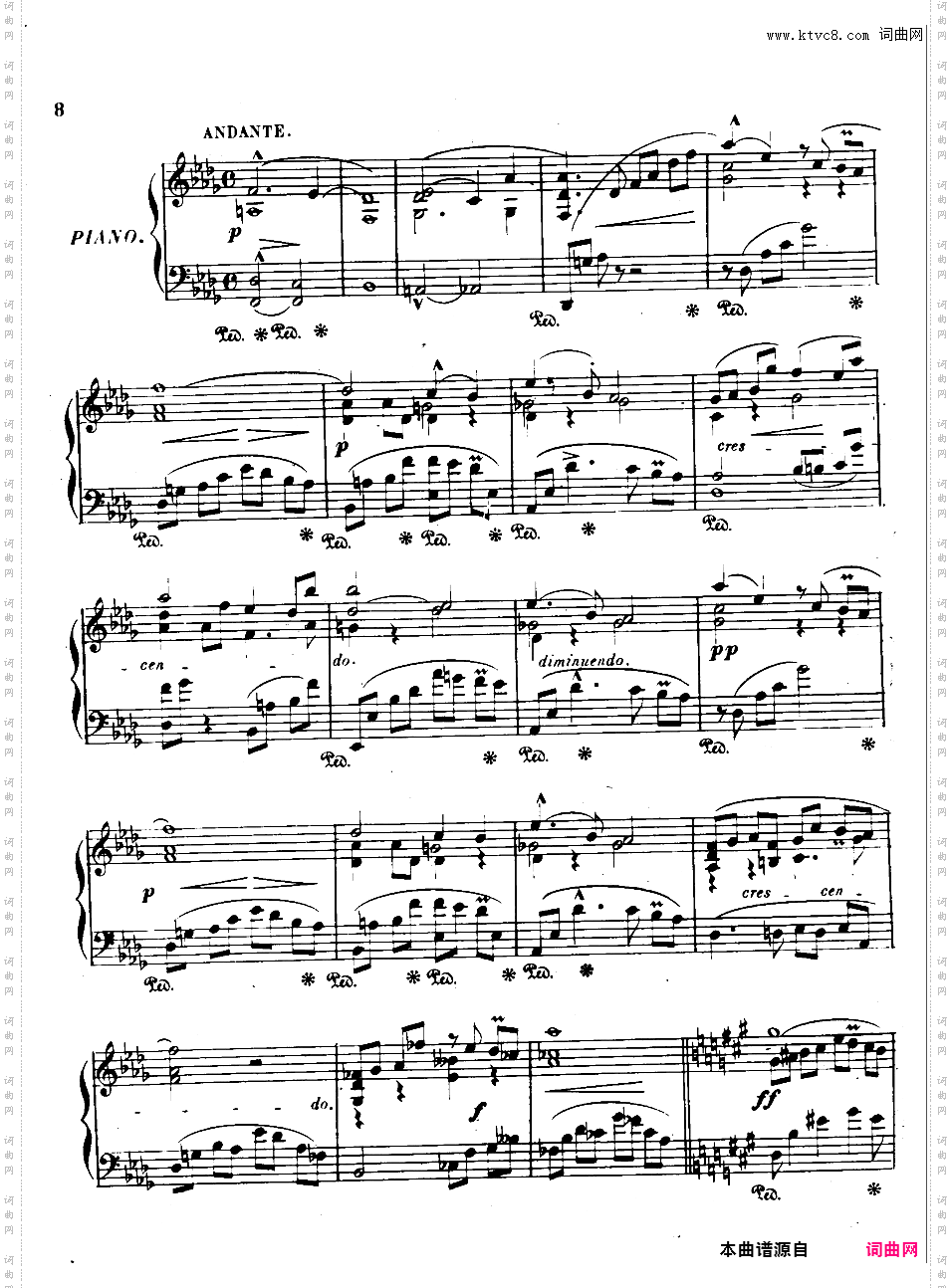 降A大调第三钢琴奏鸣曲 Piano Sonata No·3 Op·68