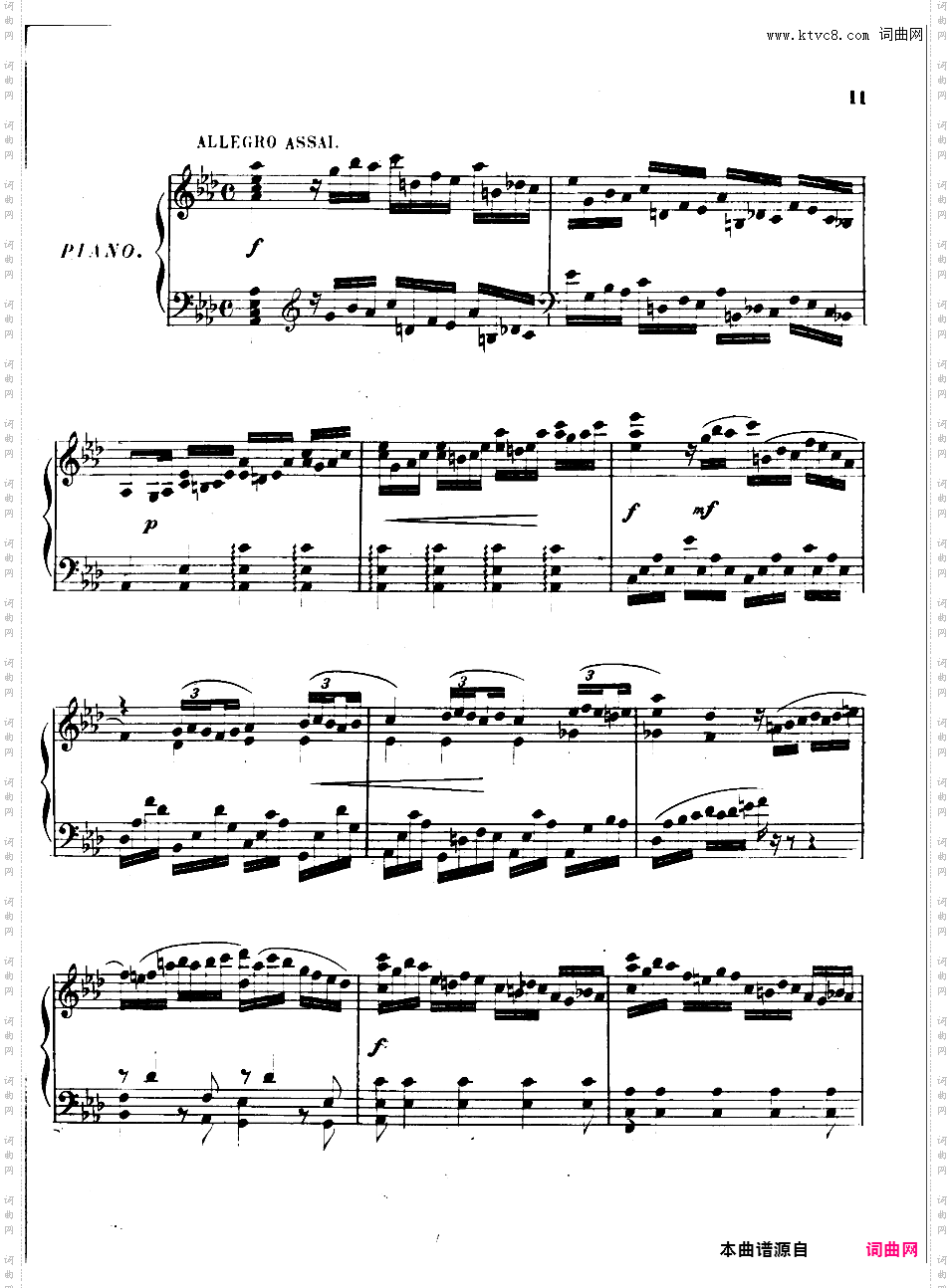 降A大调第三钢琴奏鸣曲 Piano Sonata No·3 Op·68